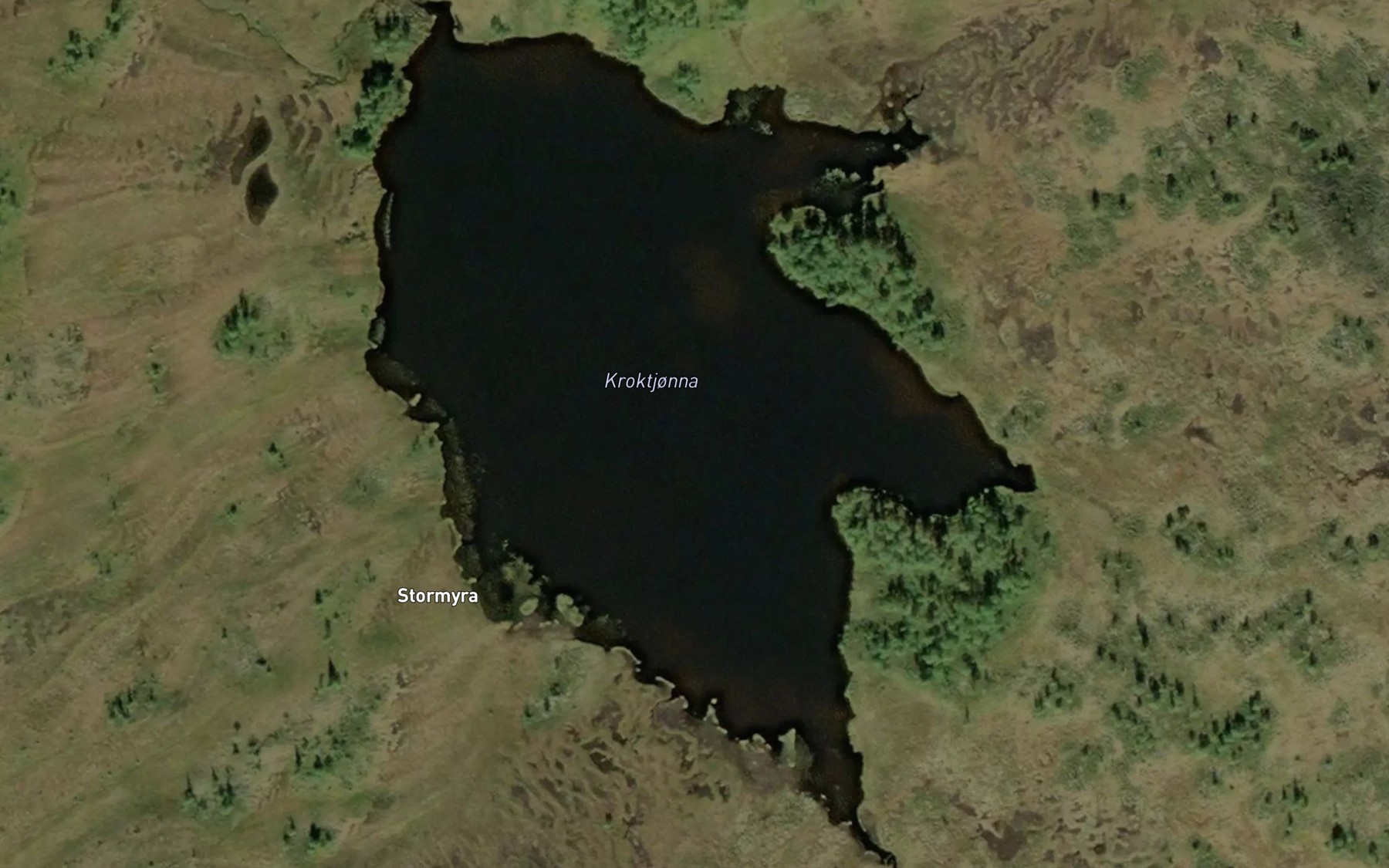 Satellite map of the Kroktjorna