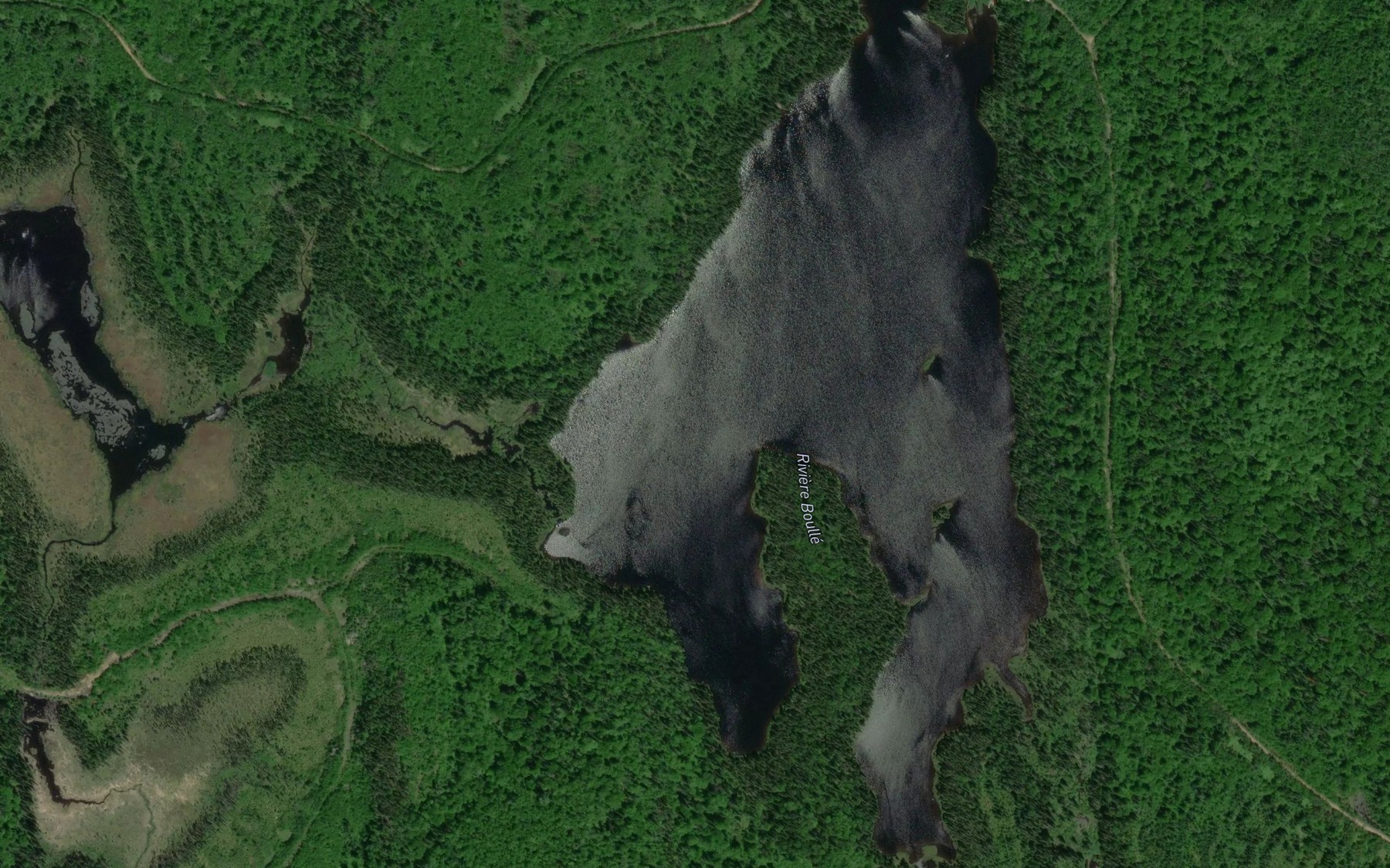Satellite map of the Lac Du Verny