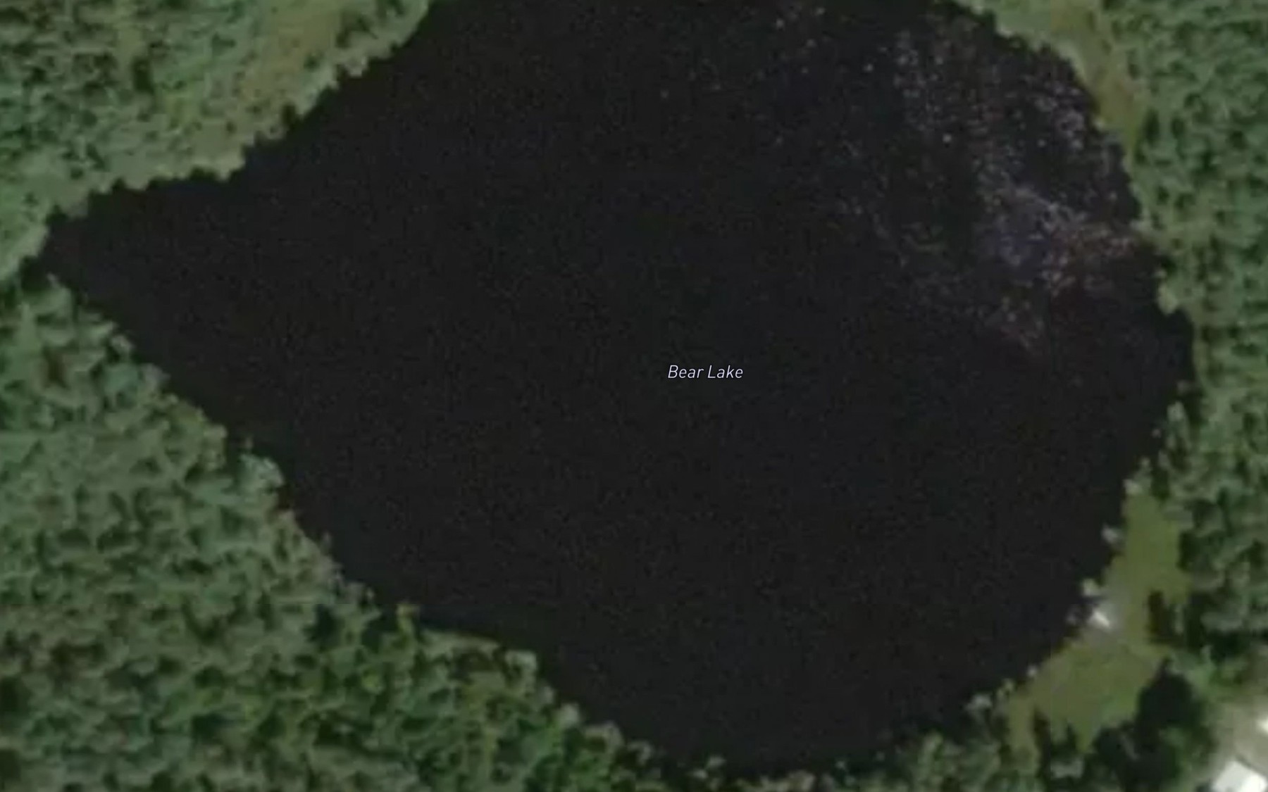 Satellite map of the Bear Lake