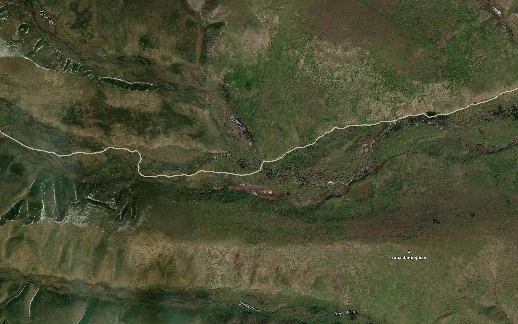 Satellite map of the Kurmidzha