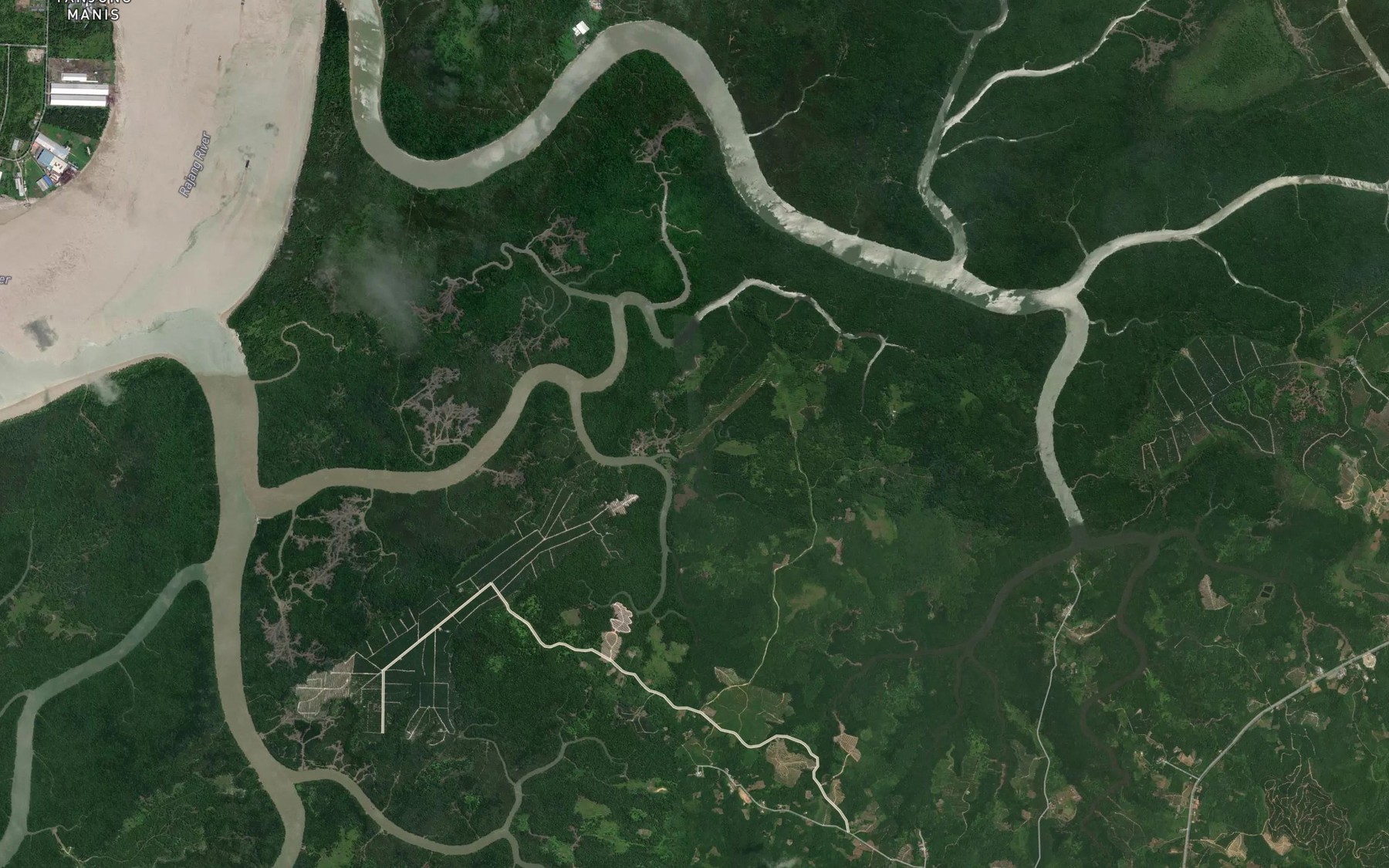 Satellite map of the Sungai Bakau