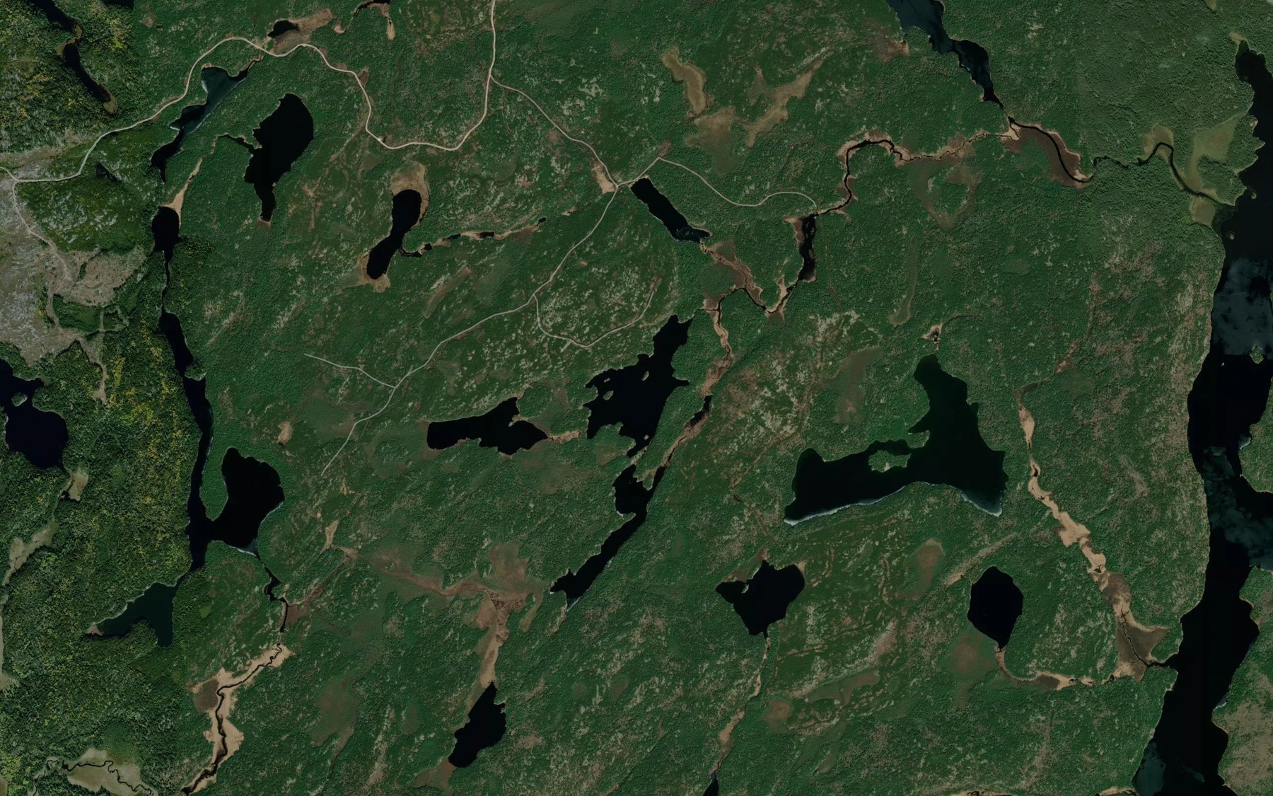 Satellite map of the Pope Lake