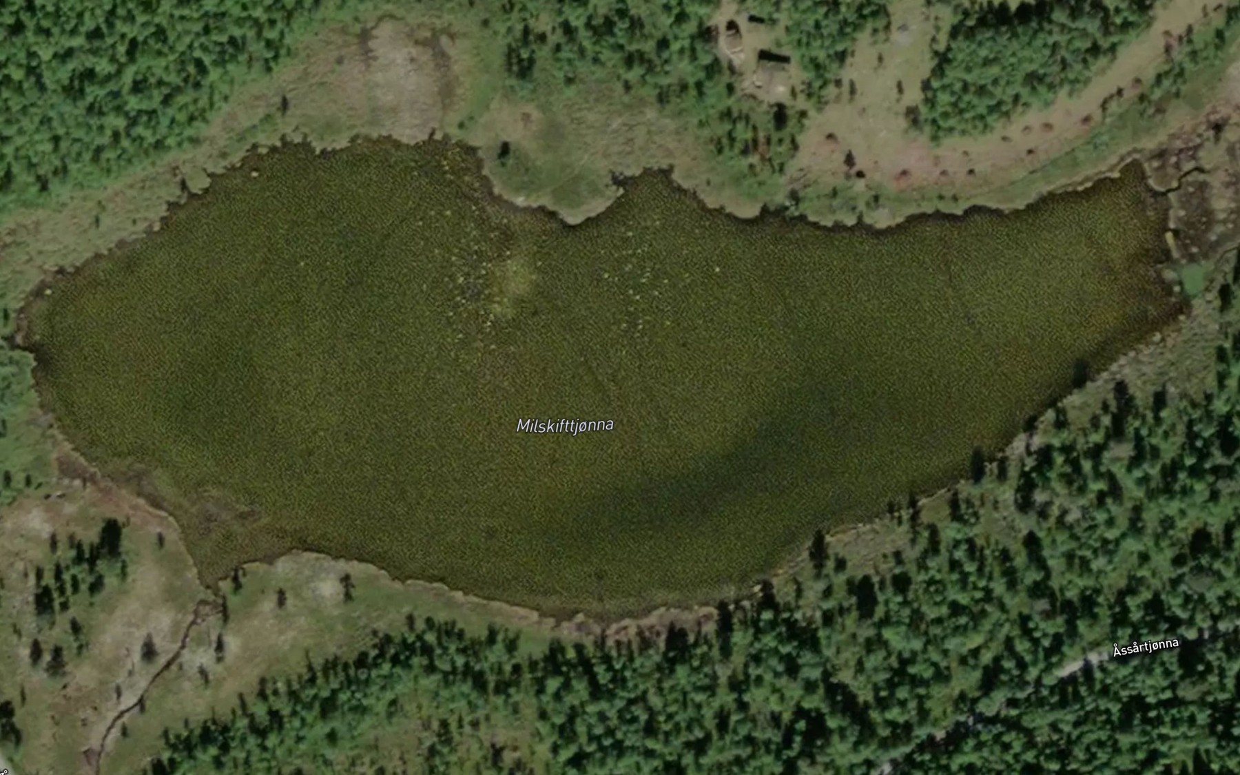 Satellite map of the Milskiftetjorna