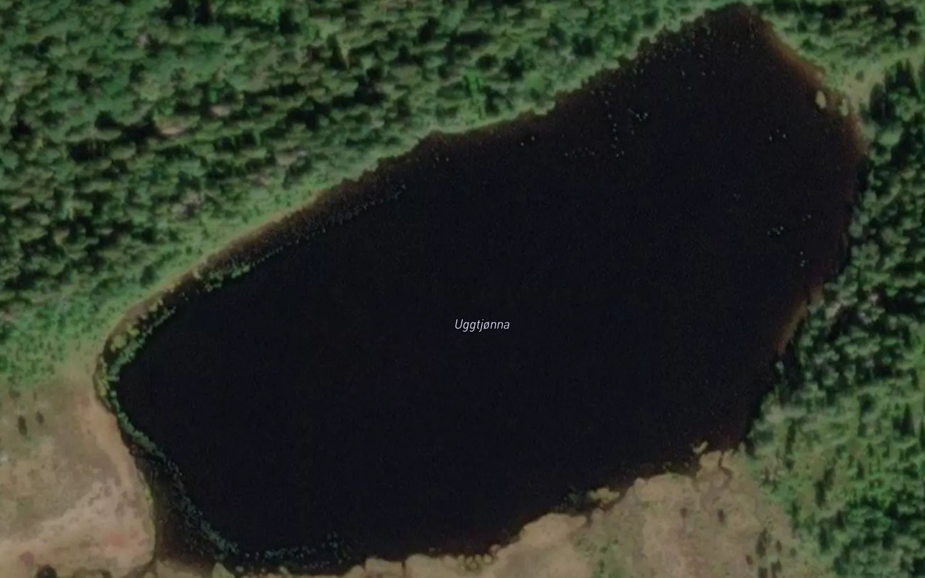 Satellite map of the Uggtjorna