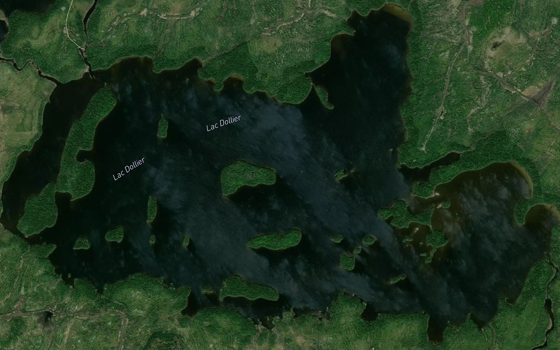 Satellite map of the Lac Dollier