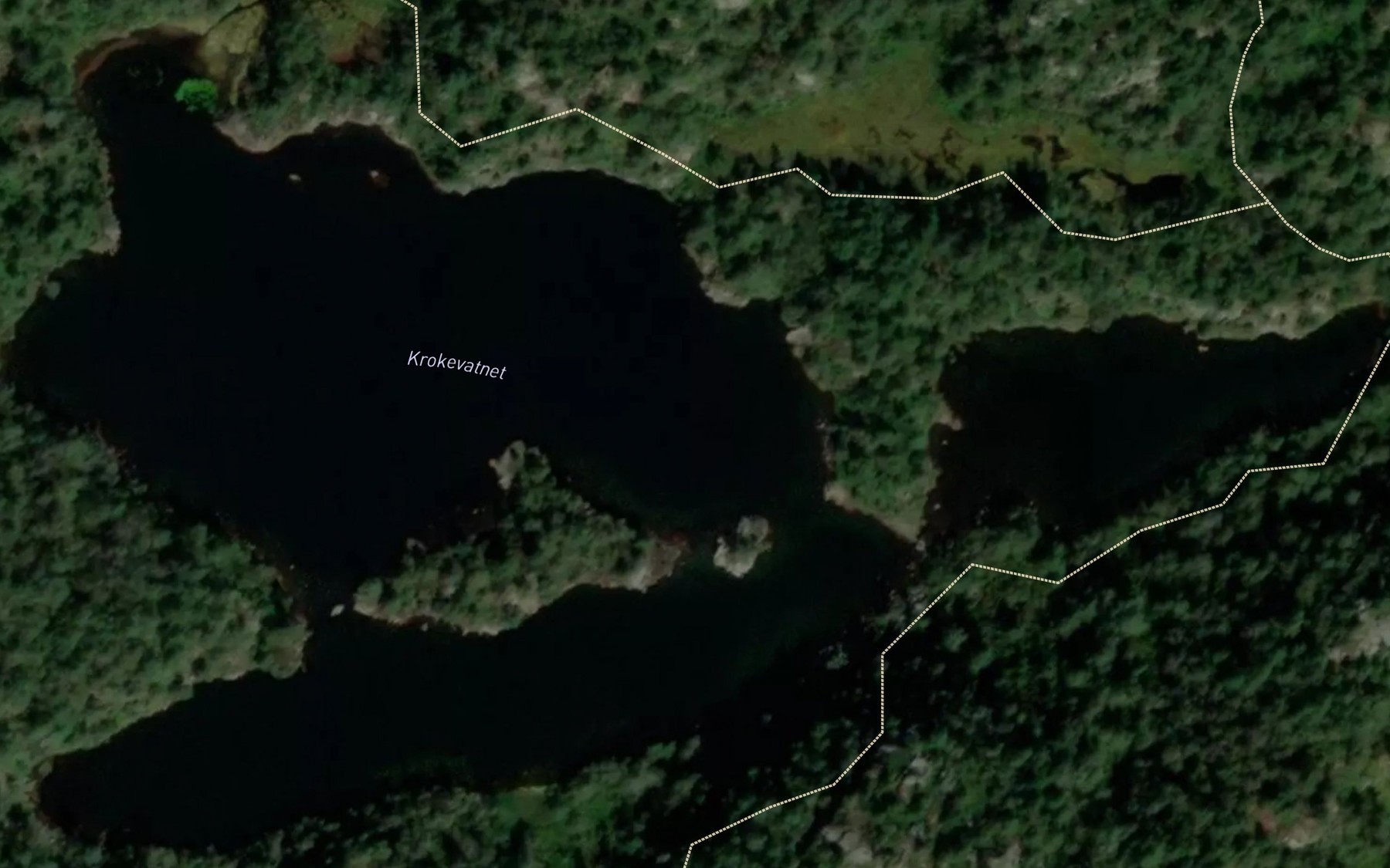 Satellite map of the Krogevann