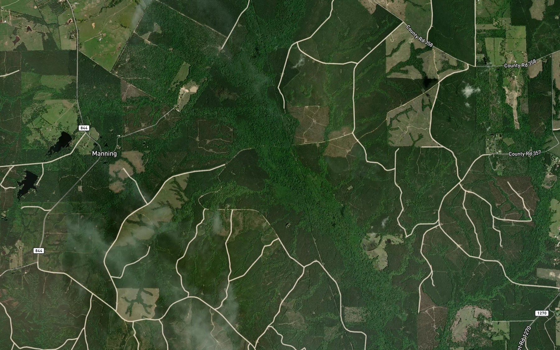 Satellite map of the Elm Creek