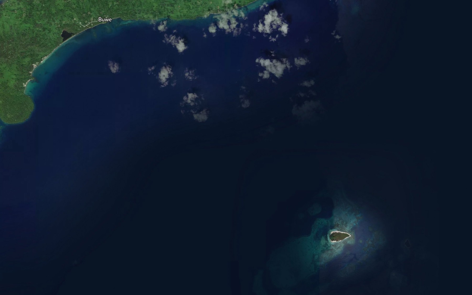 Satellite map of the Saint Andrew Strait