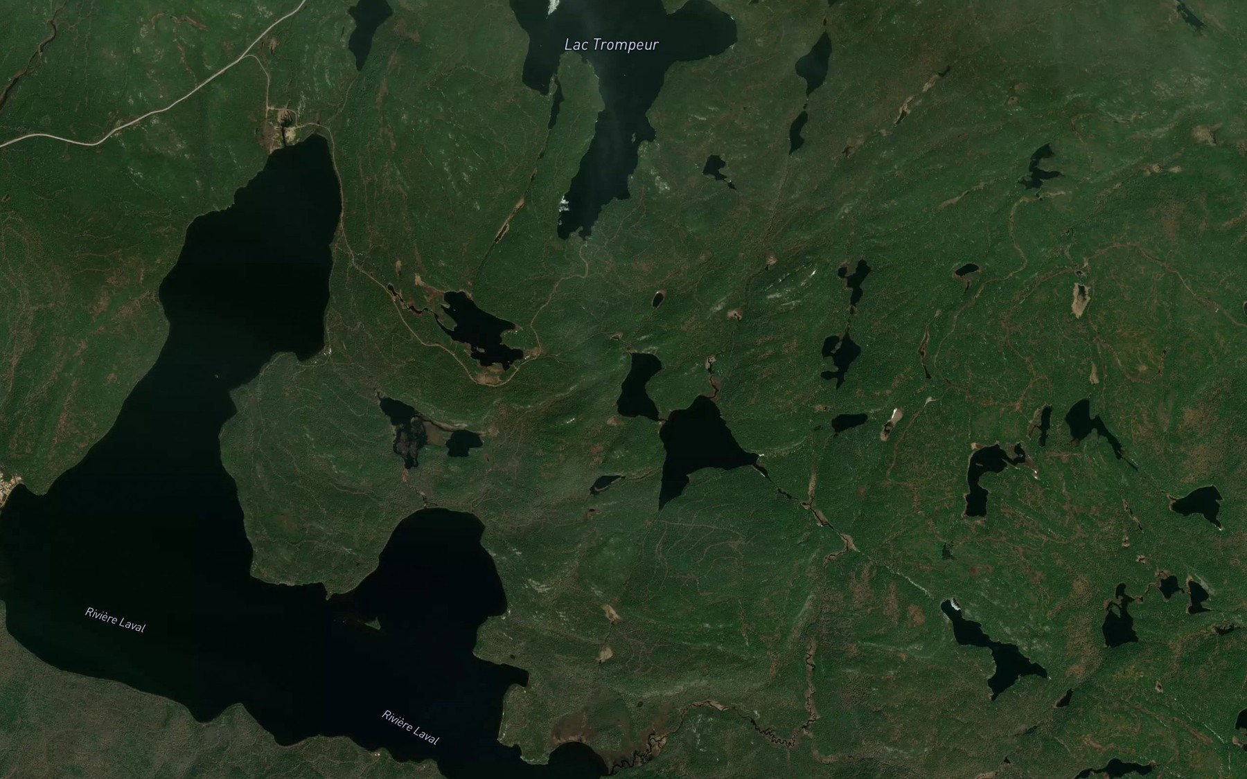 Satellite map of the Lac du Crapaud