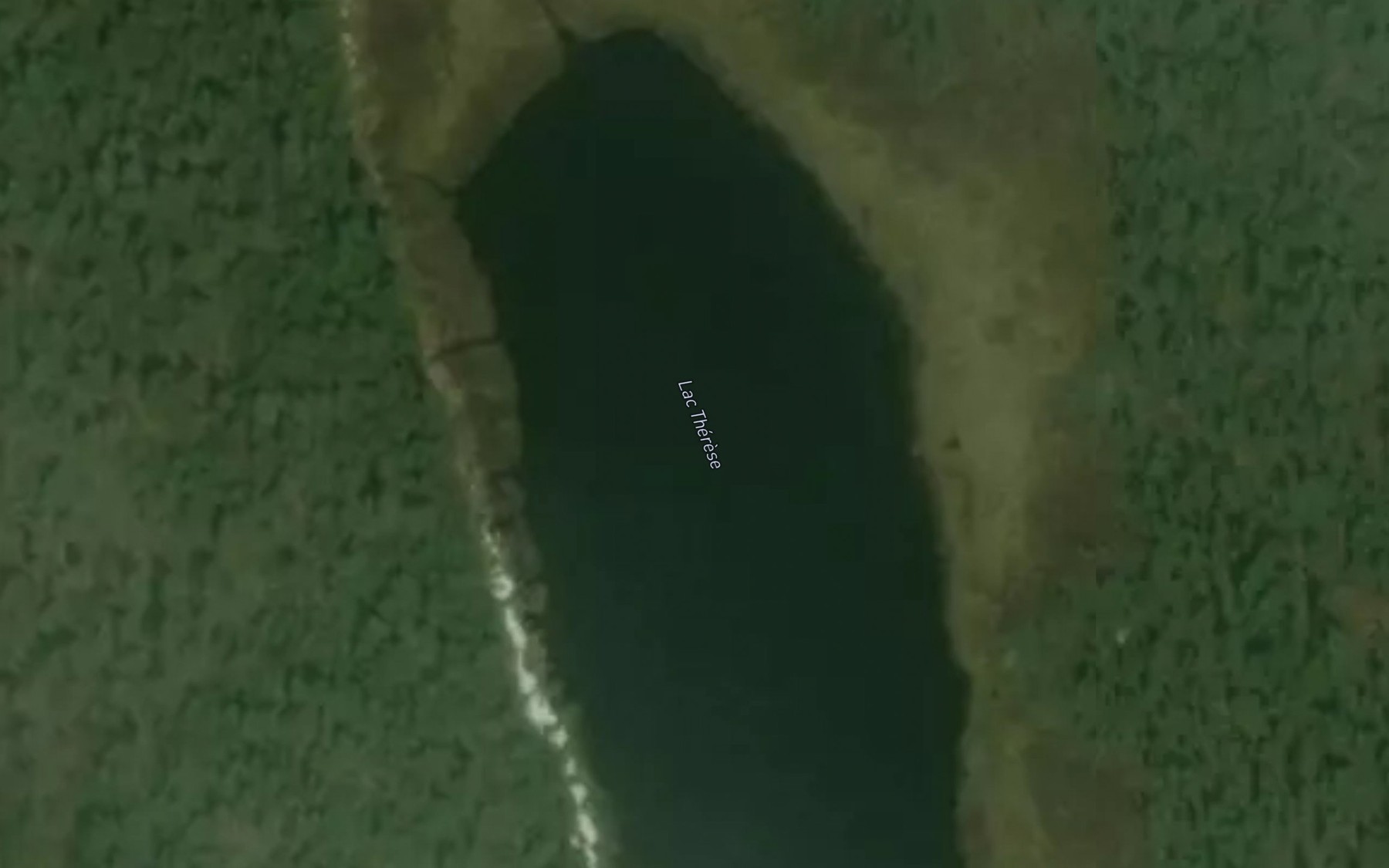 Satellite map of the Lac Therese