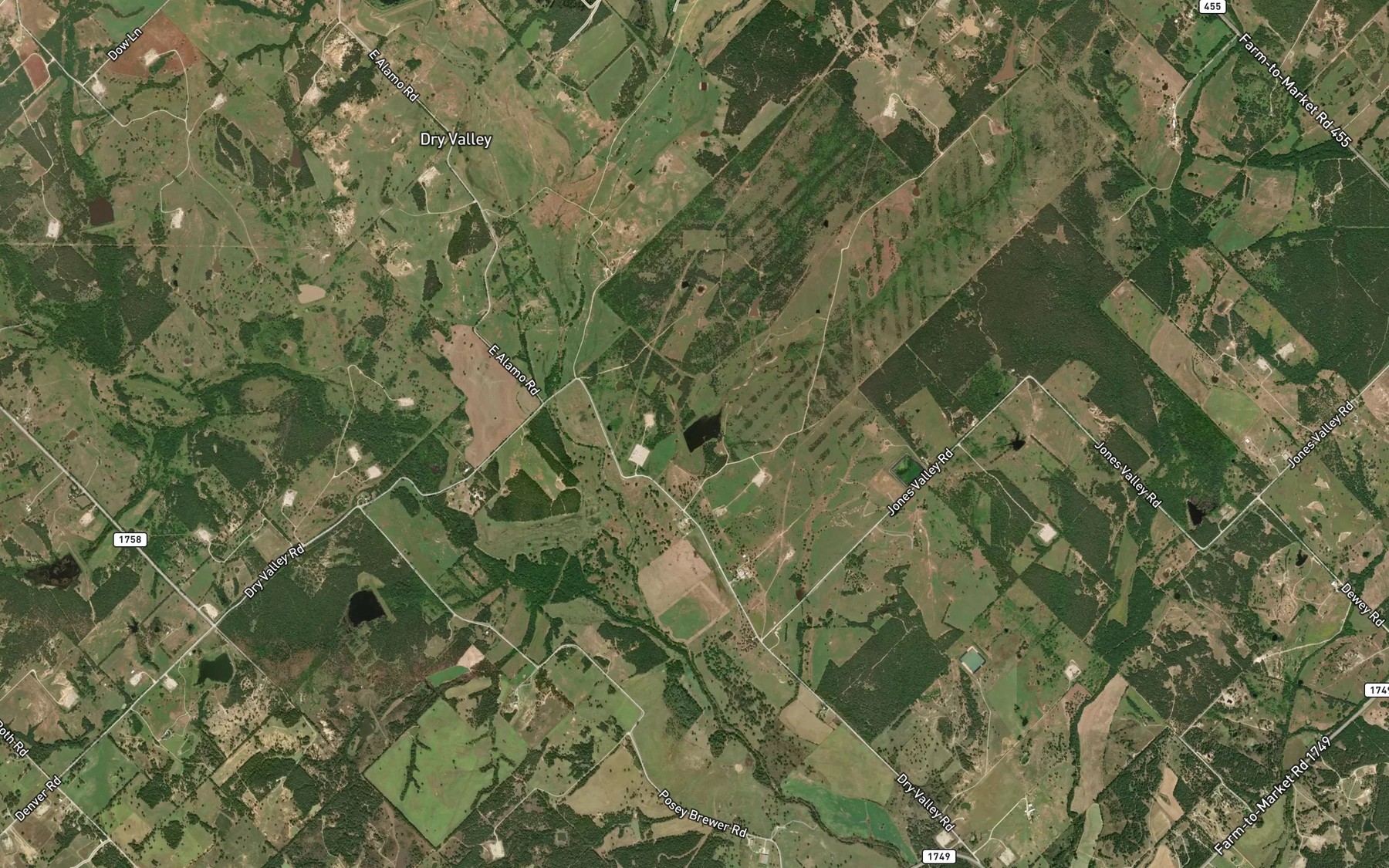 Satellite map of the Soil Conservation Service Site 5 Reservoir