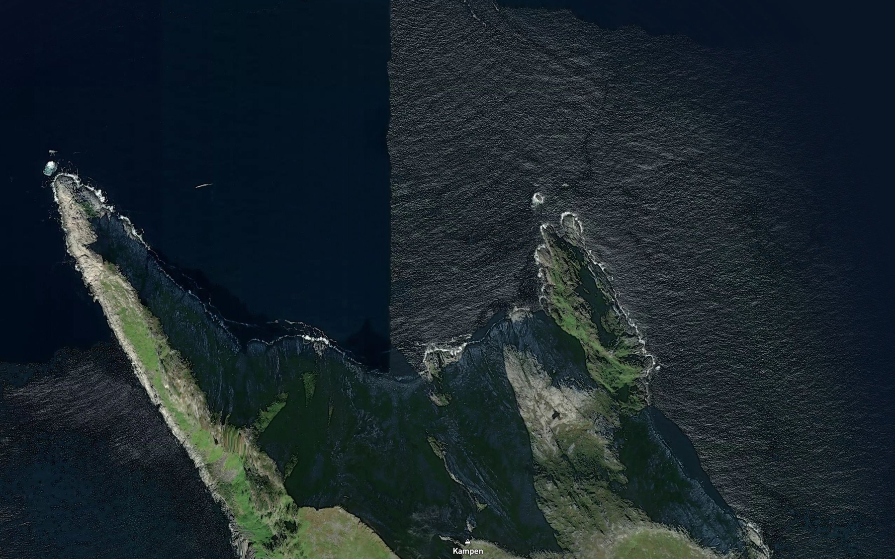 Satellite map of the Kampevika