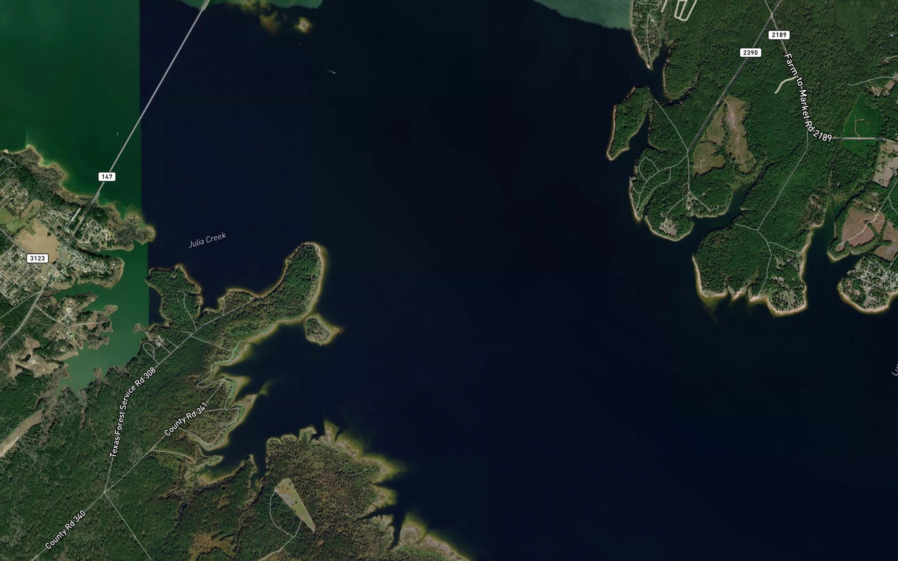 Satellite map of the Mudd Creek