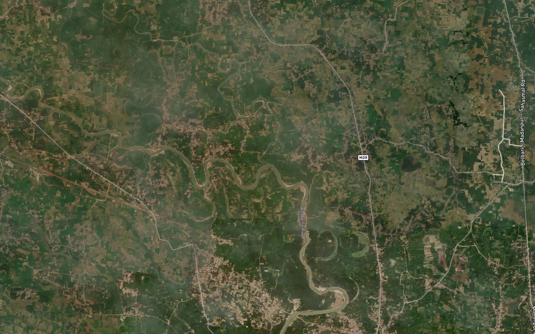 Satellite map of the Bakra Dhar