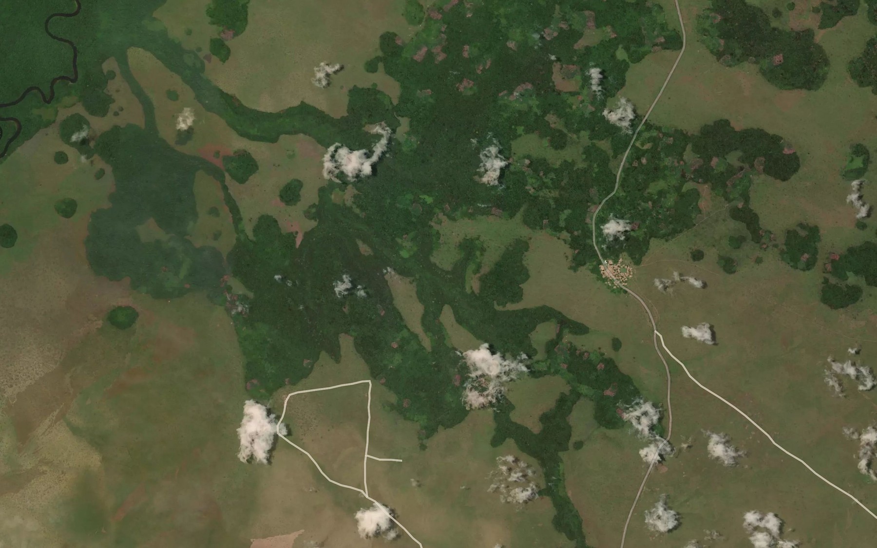 Satellite map of the Otsili