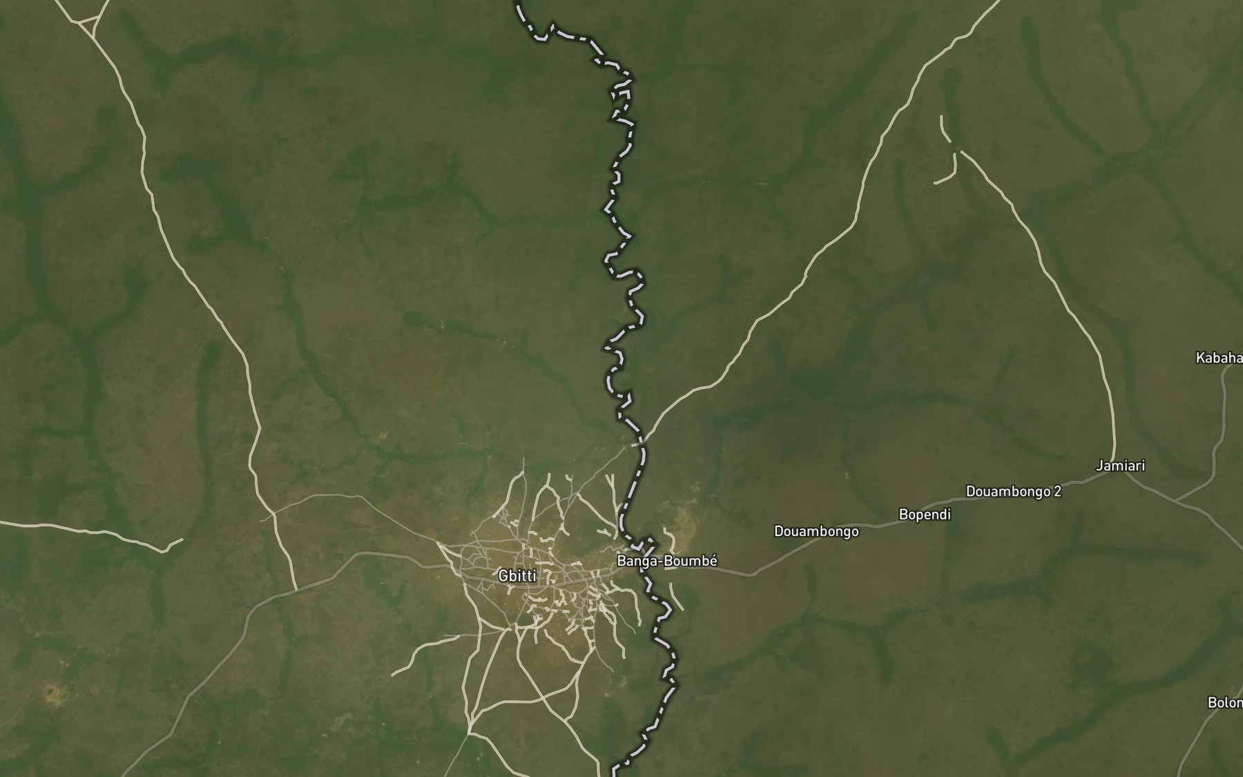 Satellite map of the Mengo