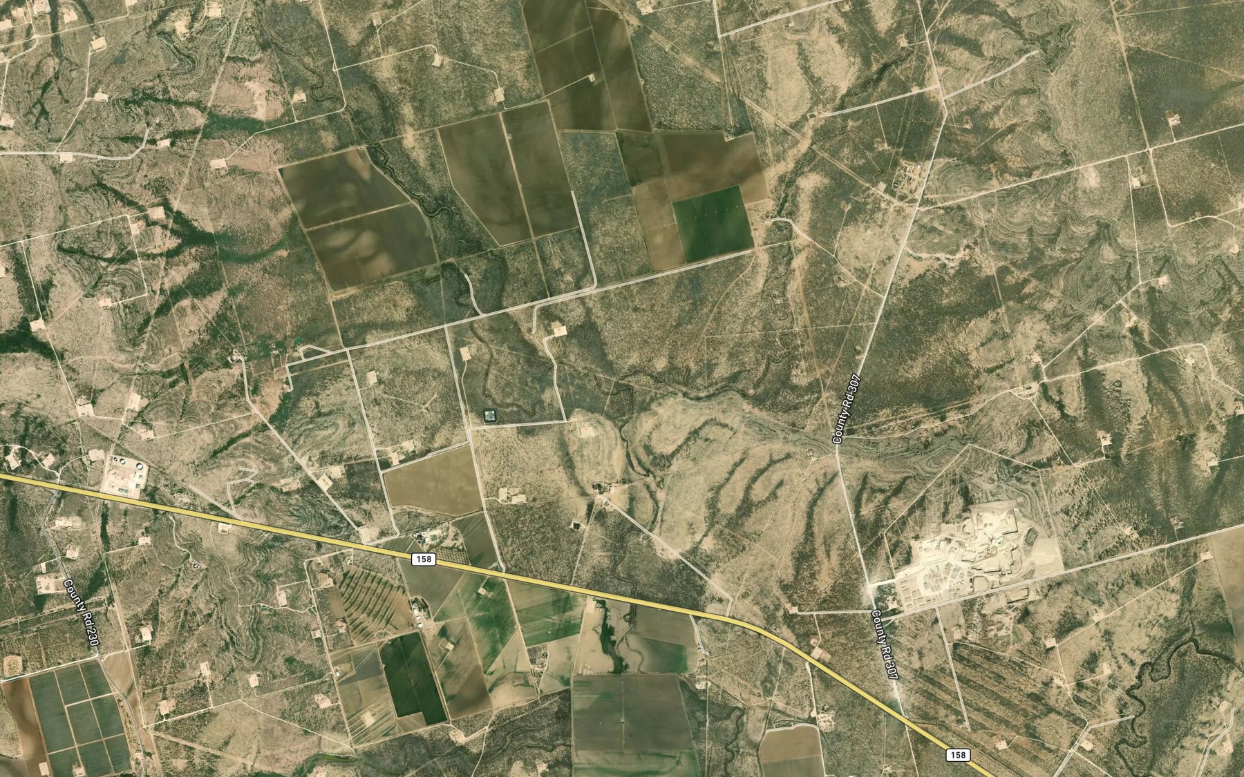 Satellite map of the East Fork Apple Creek