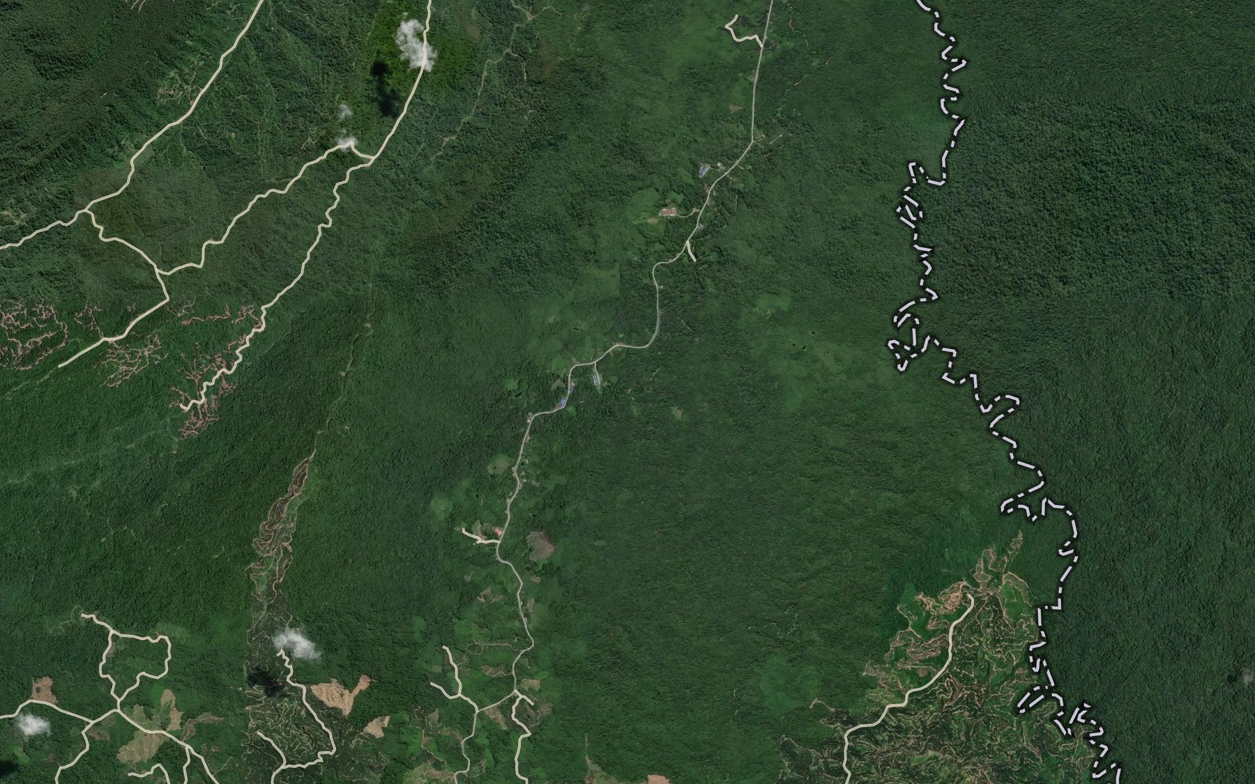 Satellite map of the Sungai Marutup