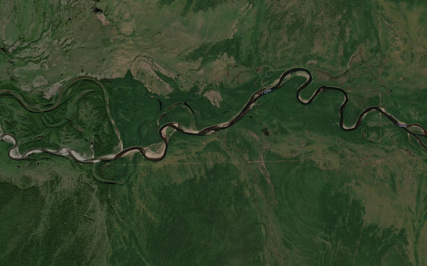 Satellite map of the Yukin
