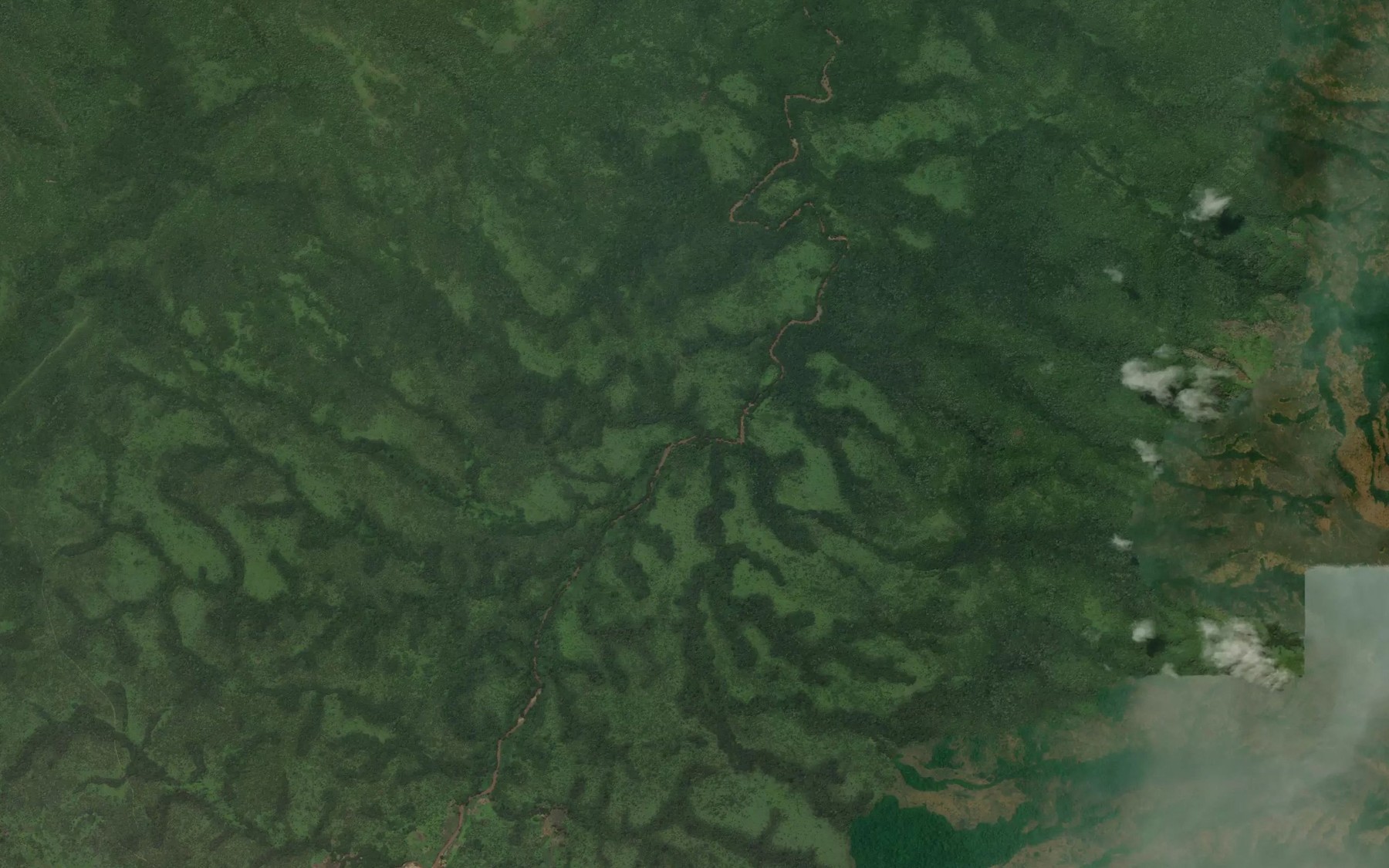 Satellite map of the River Borom