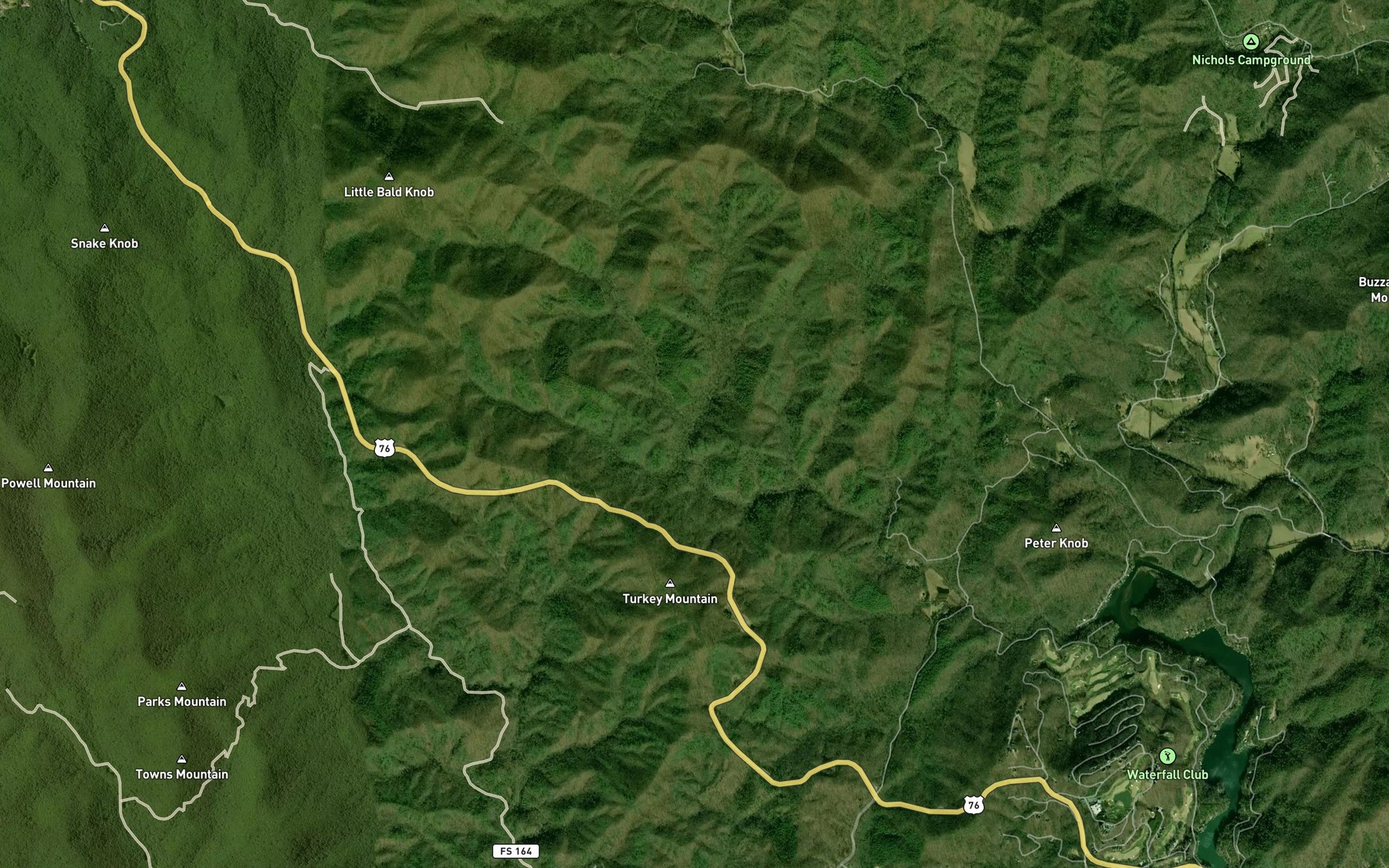 Satellite map of the York Branch