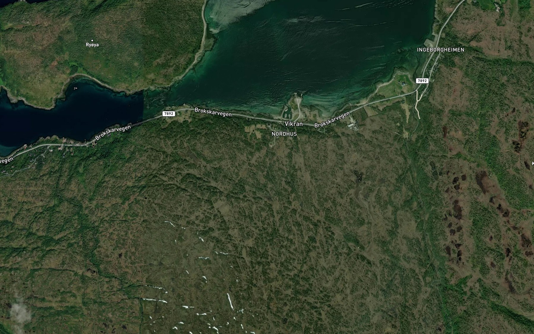 Satellite map of the Molnelva