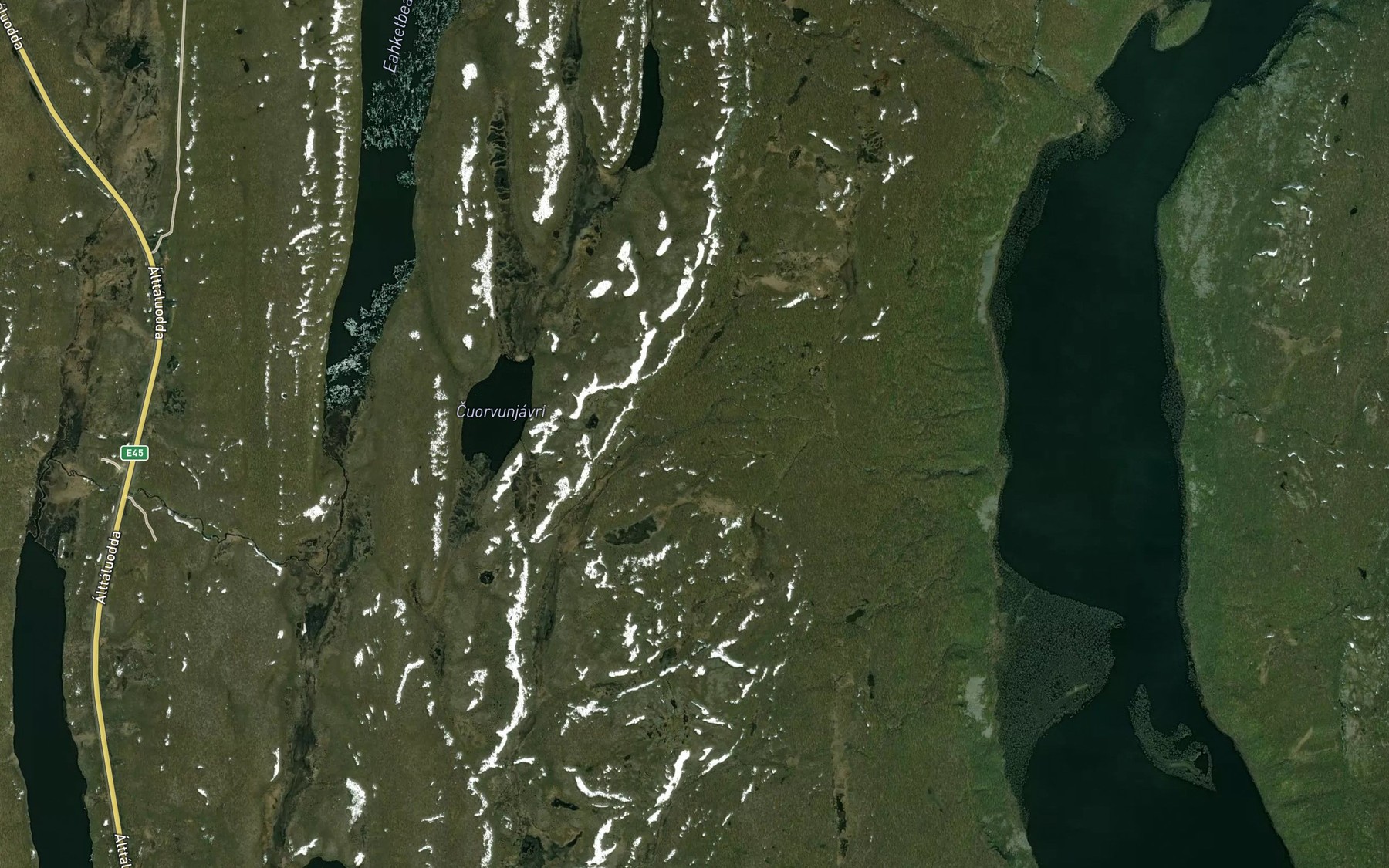 Satellite map of the Cuorvonjakka
