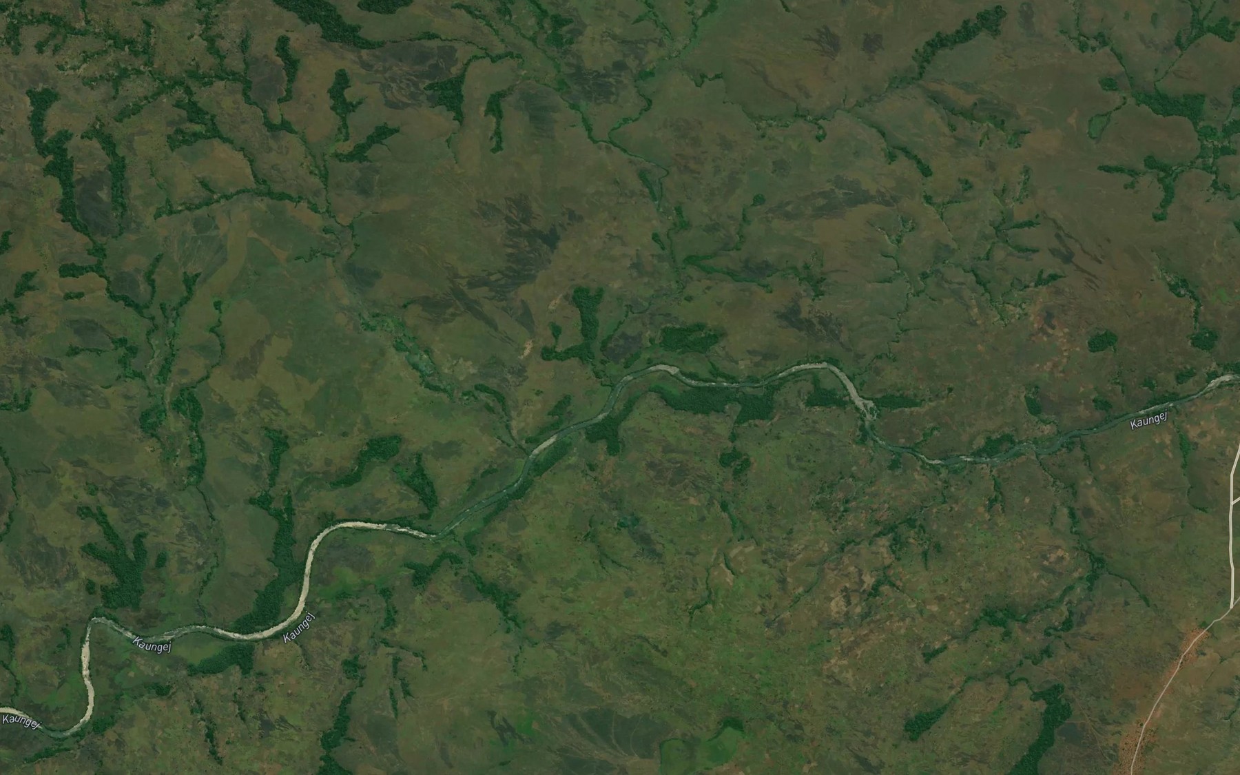 Satellite map of the Yambe