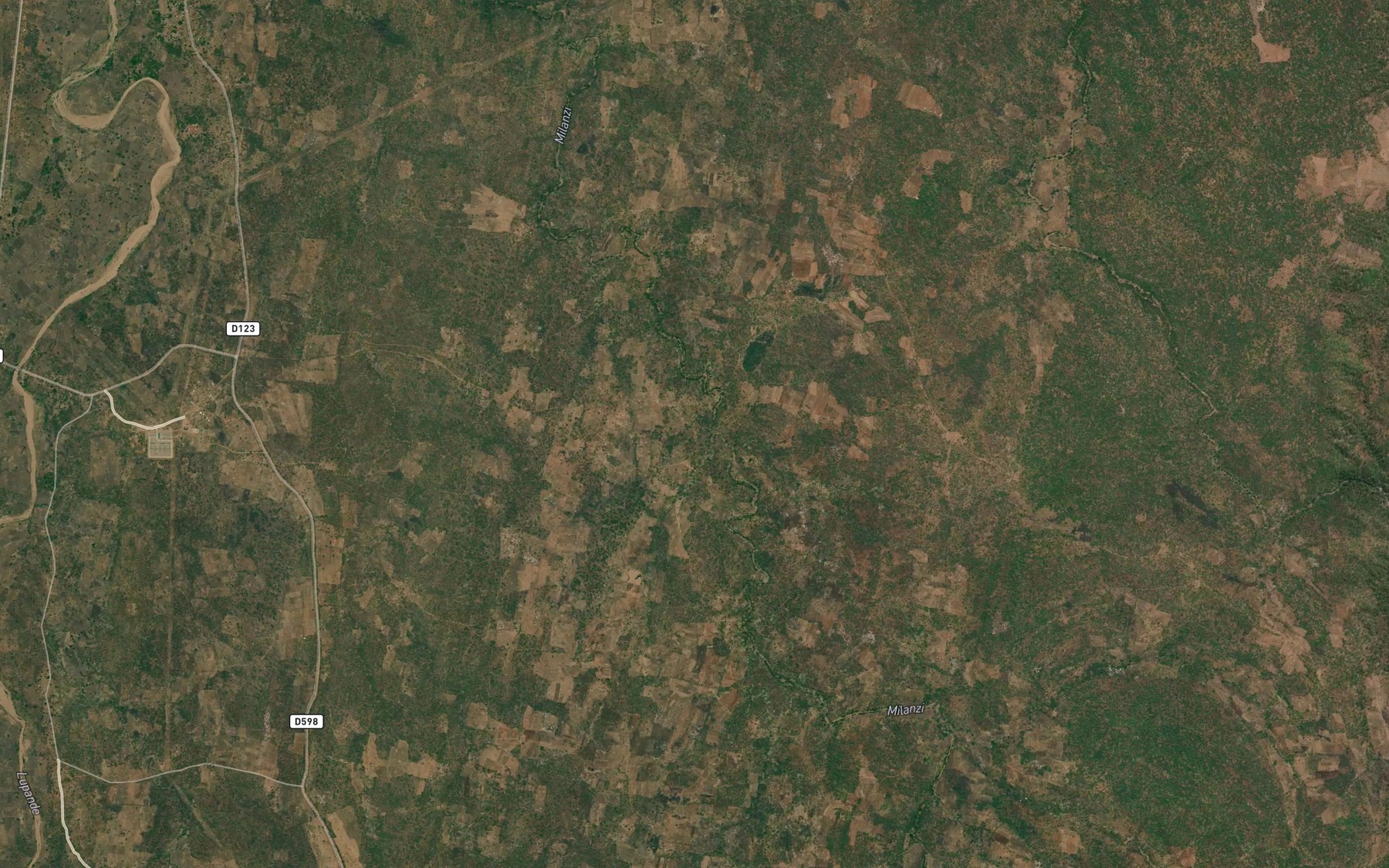 Satellite map of the Chiswamoyo