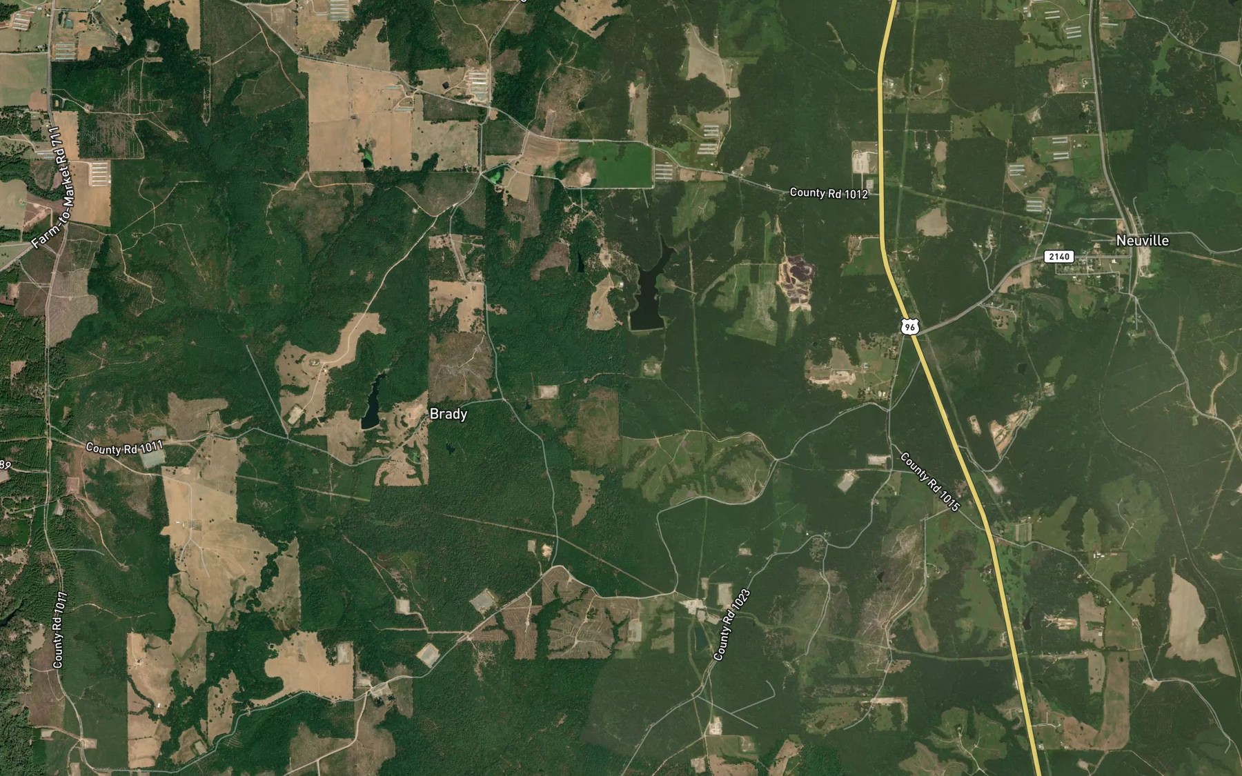 Satellite map of the Cave Branch