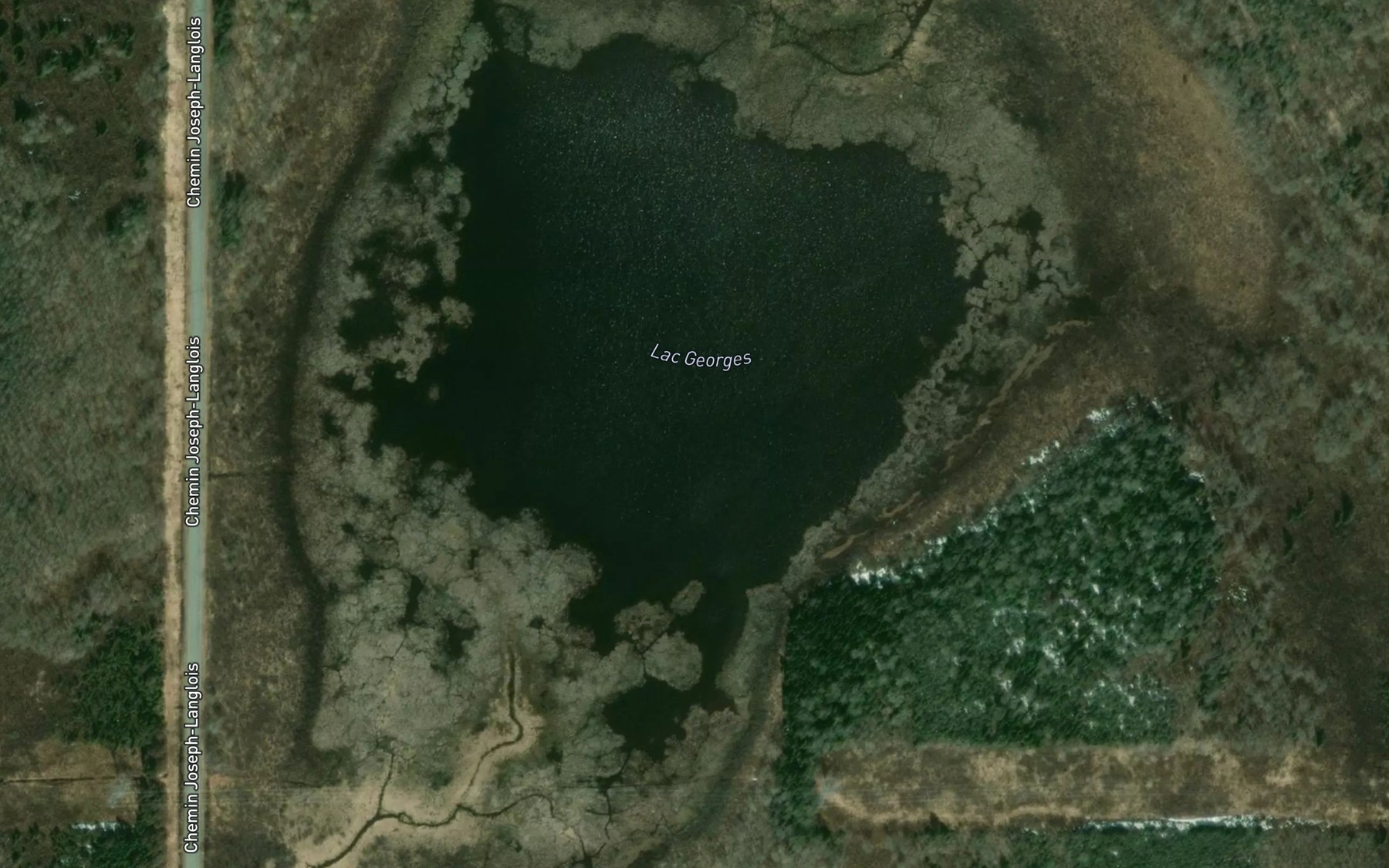 Satellite map of the Lac Georges