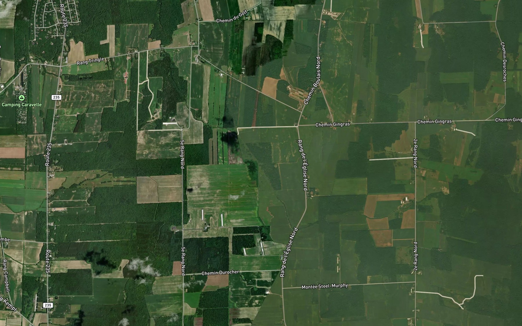 Satellite map of the Ruisseau Steele-Durocher