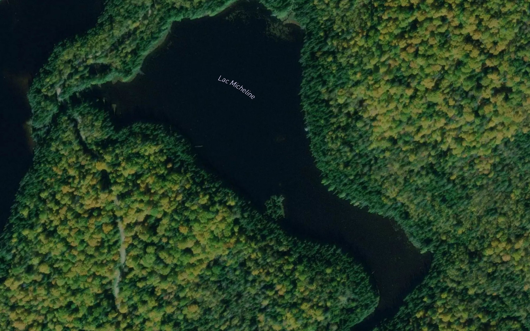 Satellite map of the Lac Micheline
