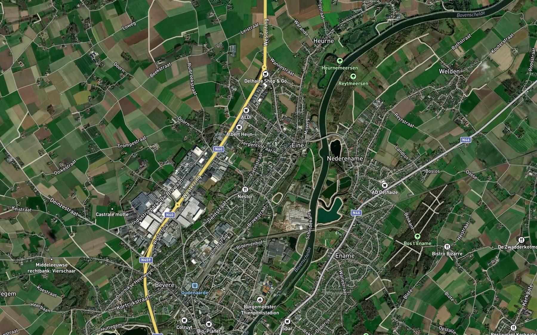 Satellite map of the Diepenbeek