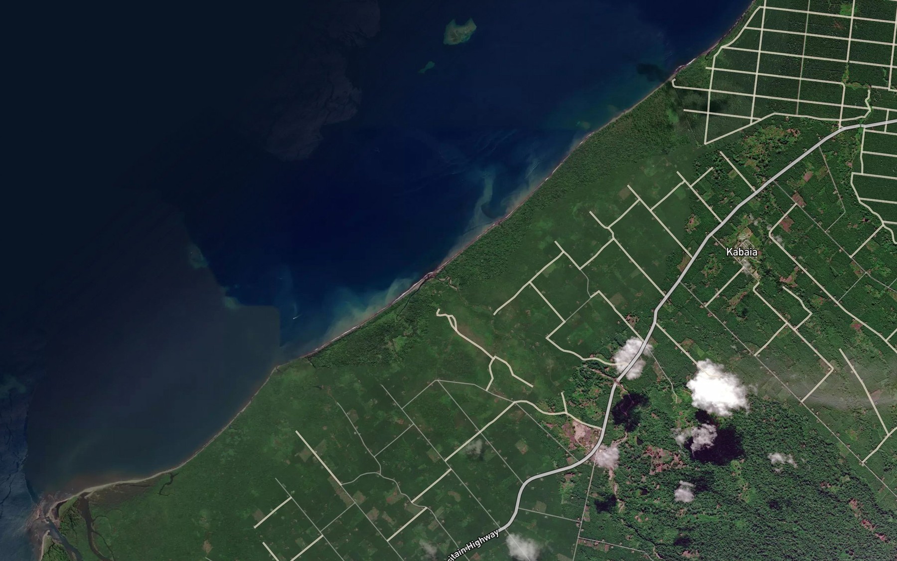 Satellite map of the Pika River