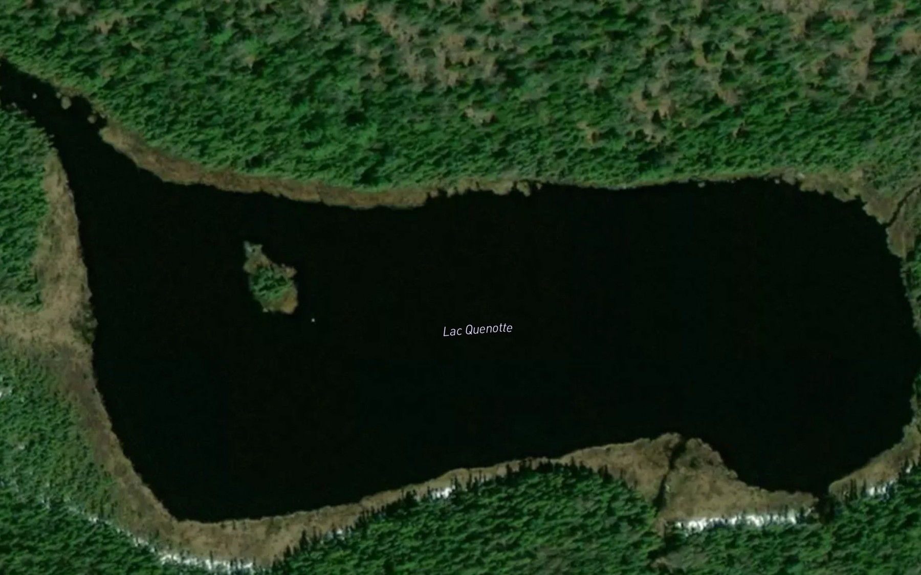 Satellite map of the Lac Quenotte