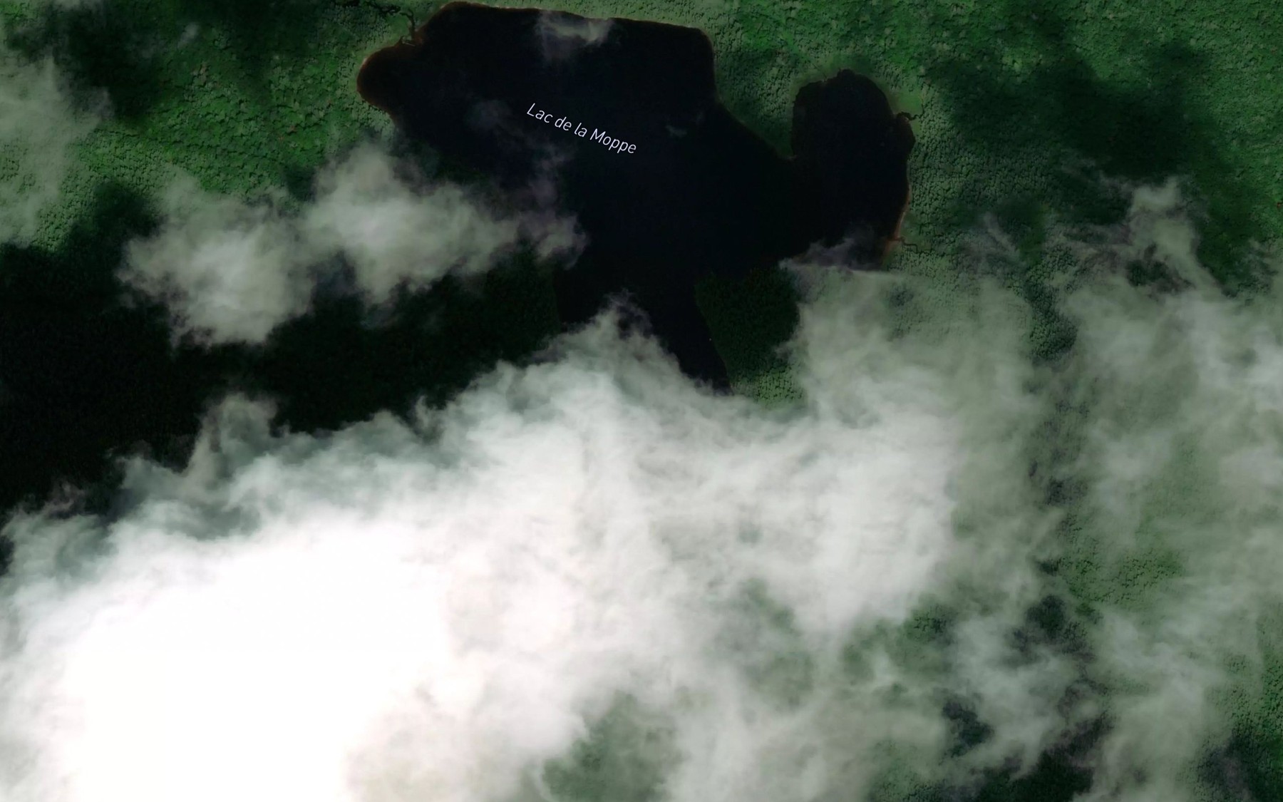 Satellite map of the Lac de la Moppe