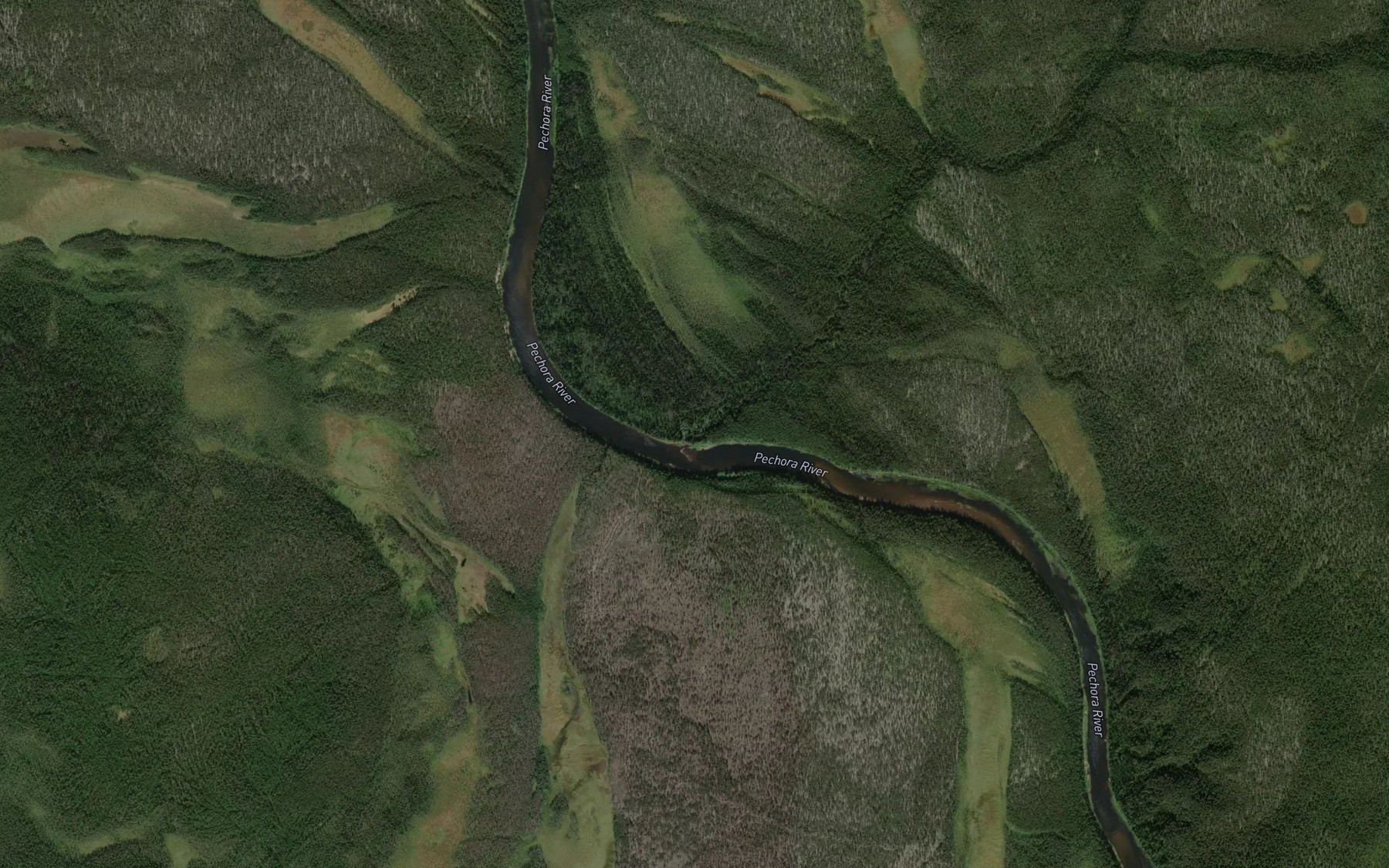 Satellite map of the Malaya Garevka