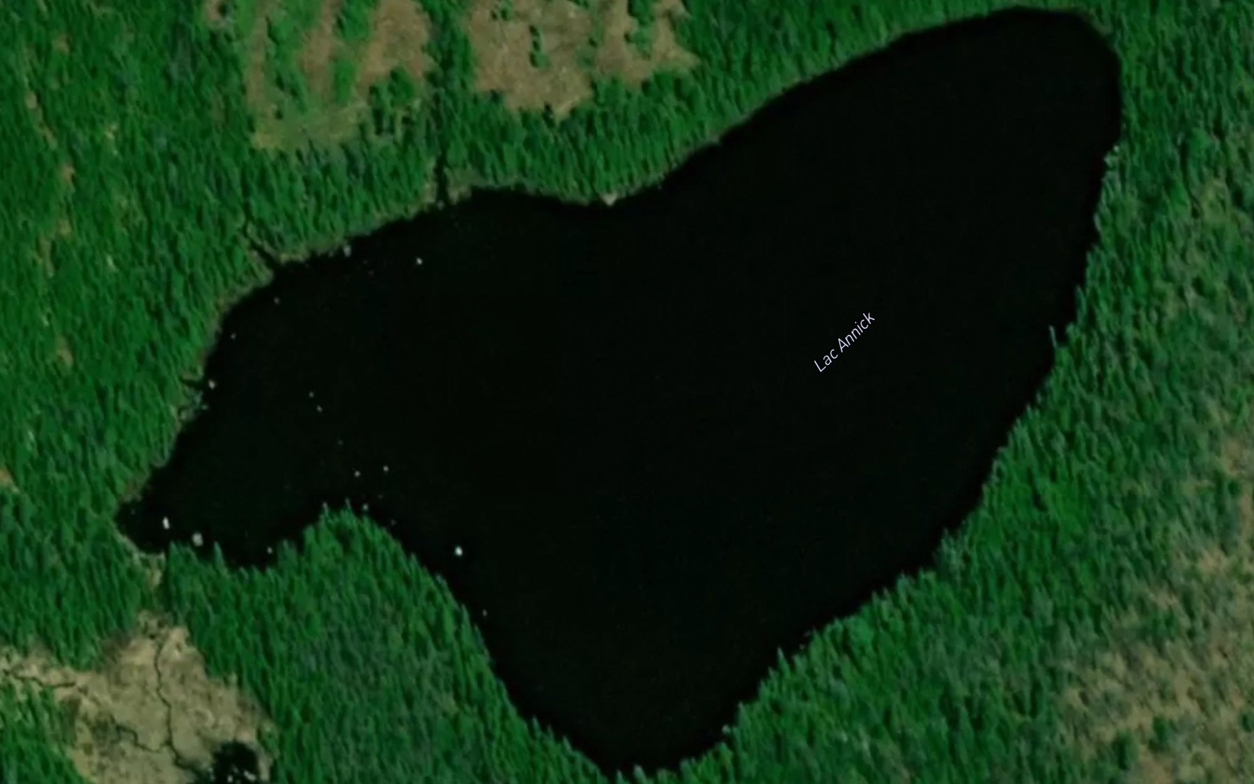 Satellite map of the Lac Annick