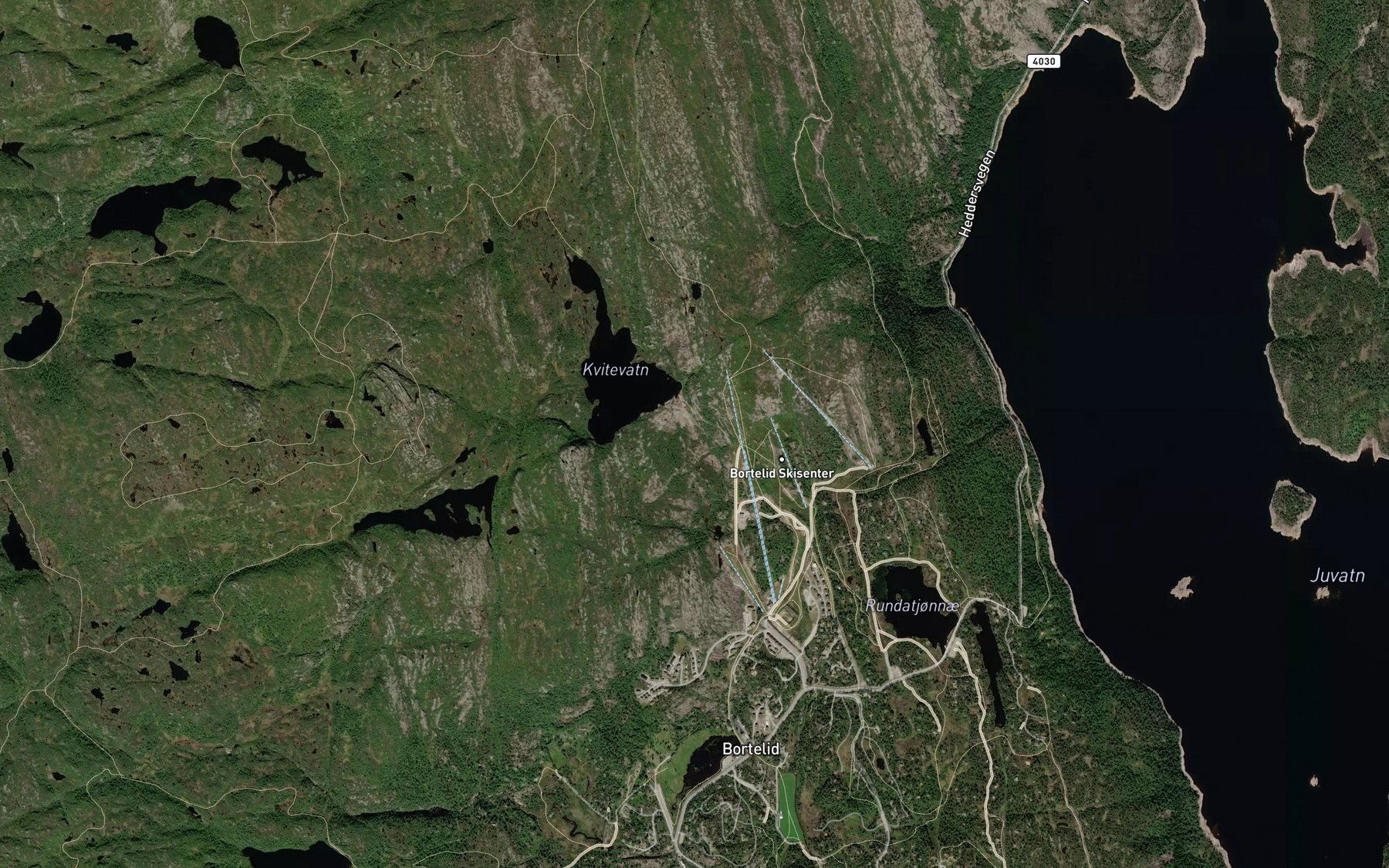 Satellite map of the Kvitefossan