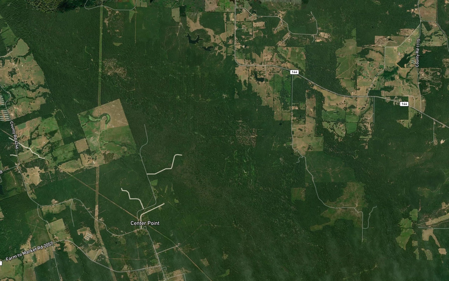 Satellite map of the Joplin Hole