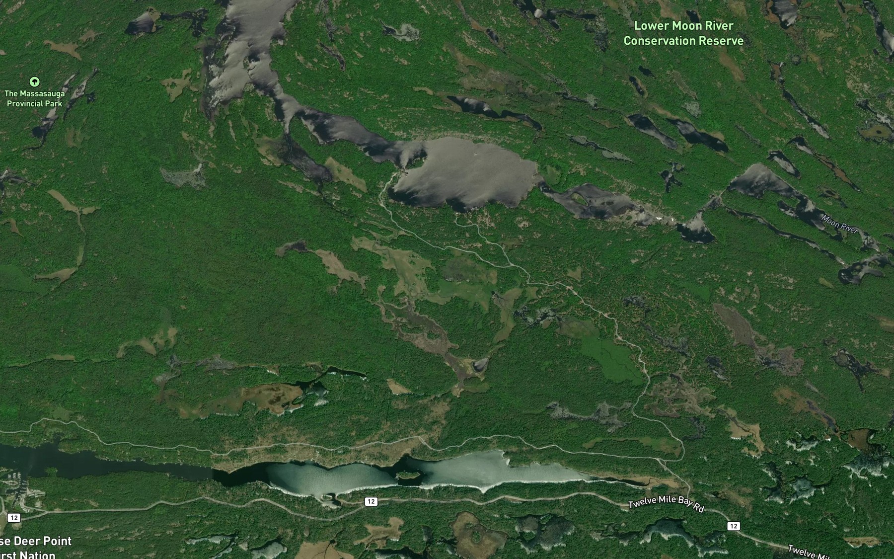 Satellite map of the Arnolds Bay