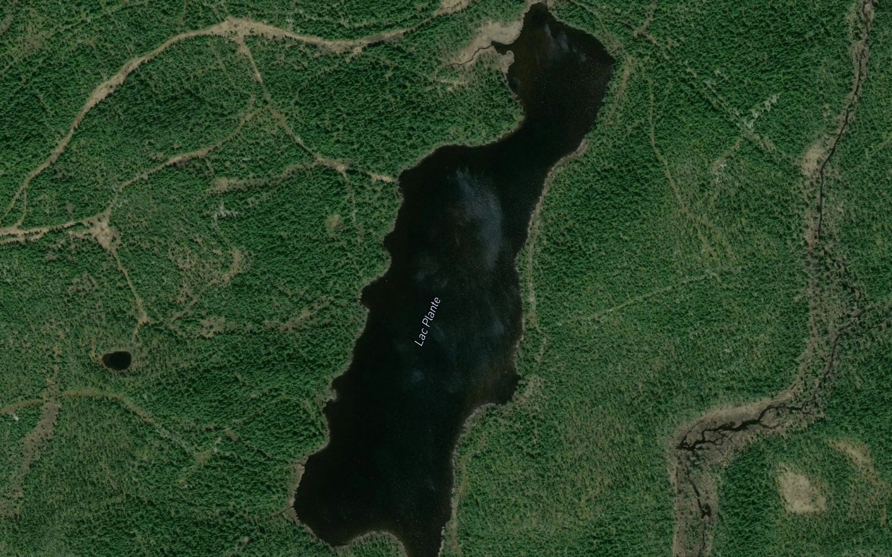 Satellite map of the Lac Plante