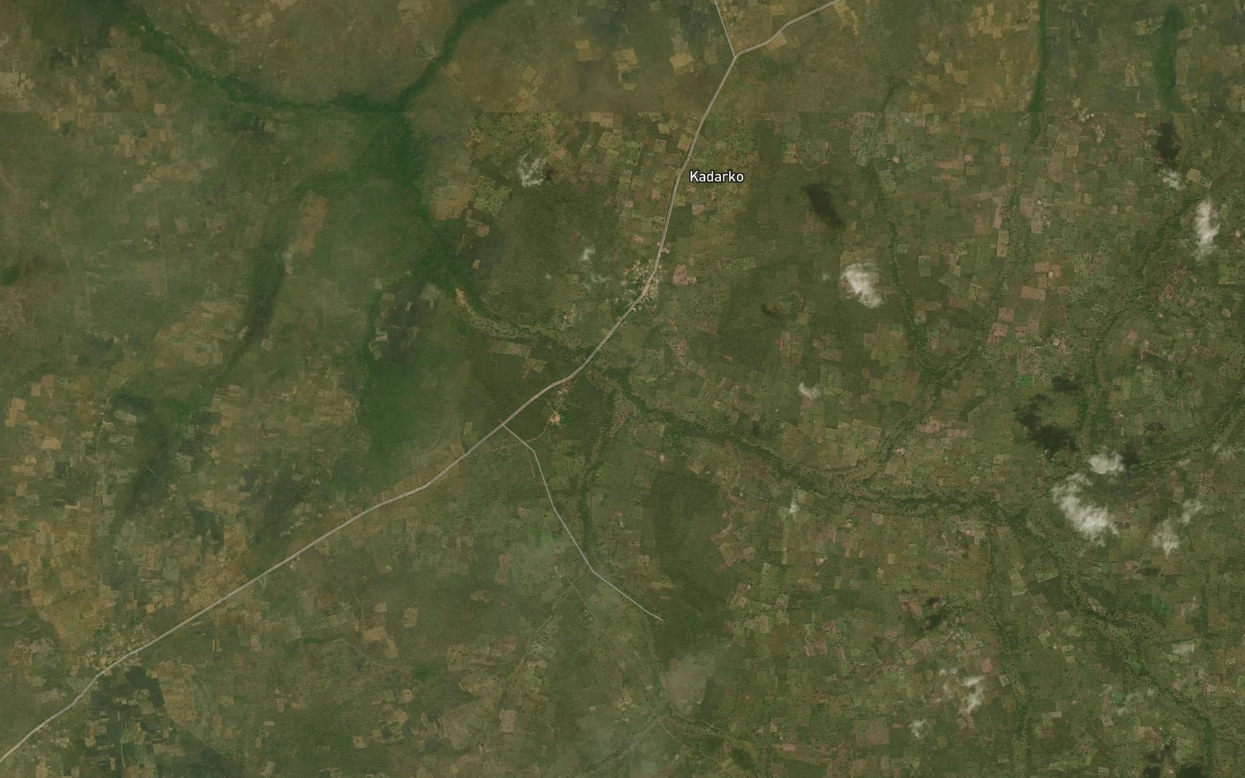 Satellite map of the River Demden