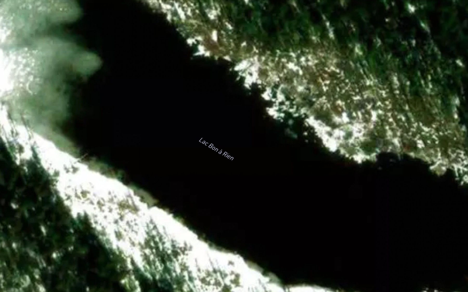 Satellite map of the Lac Bon a Rien