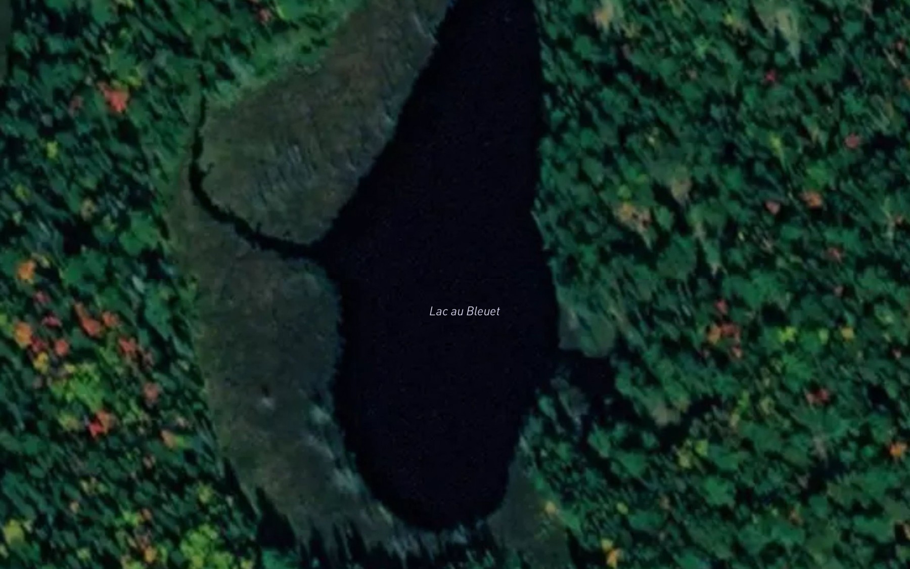 Satellite map of the Lac au Bleuet