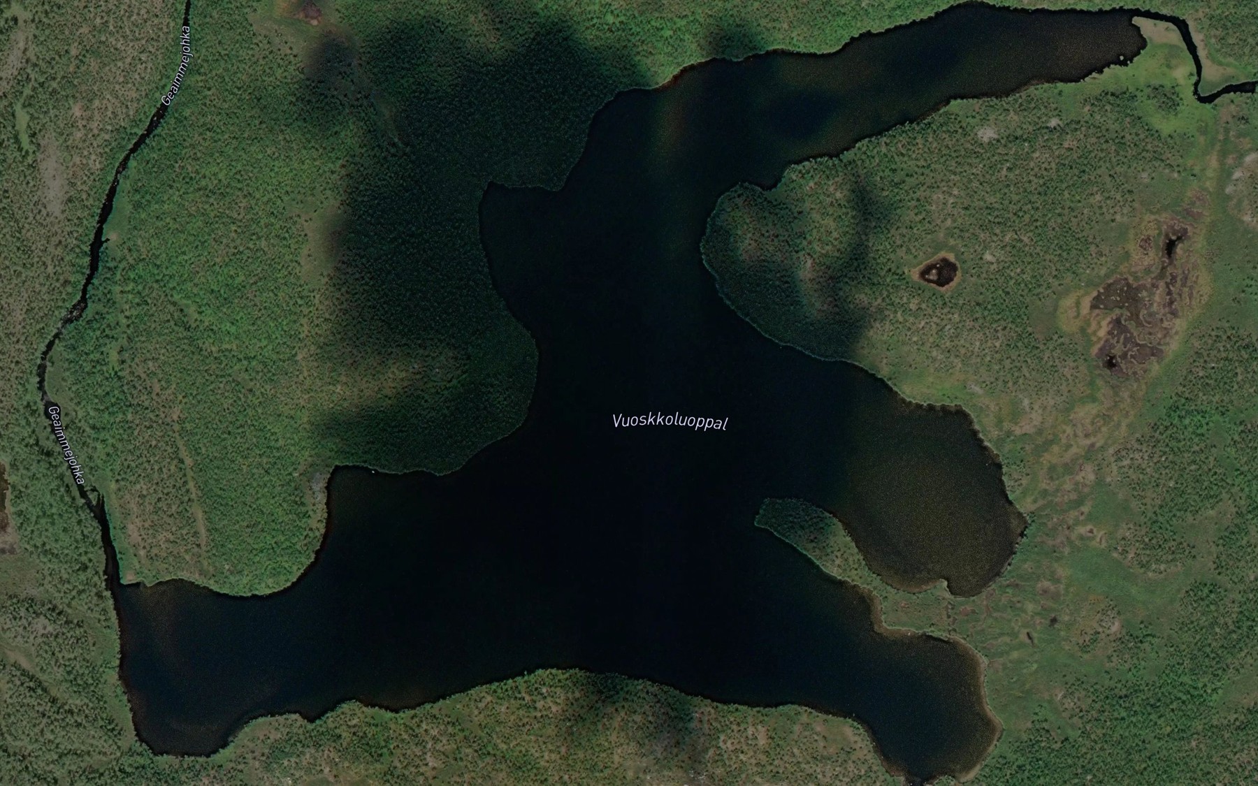 Satellite map of the Vuoskuluobbal