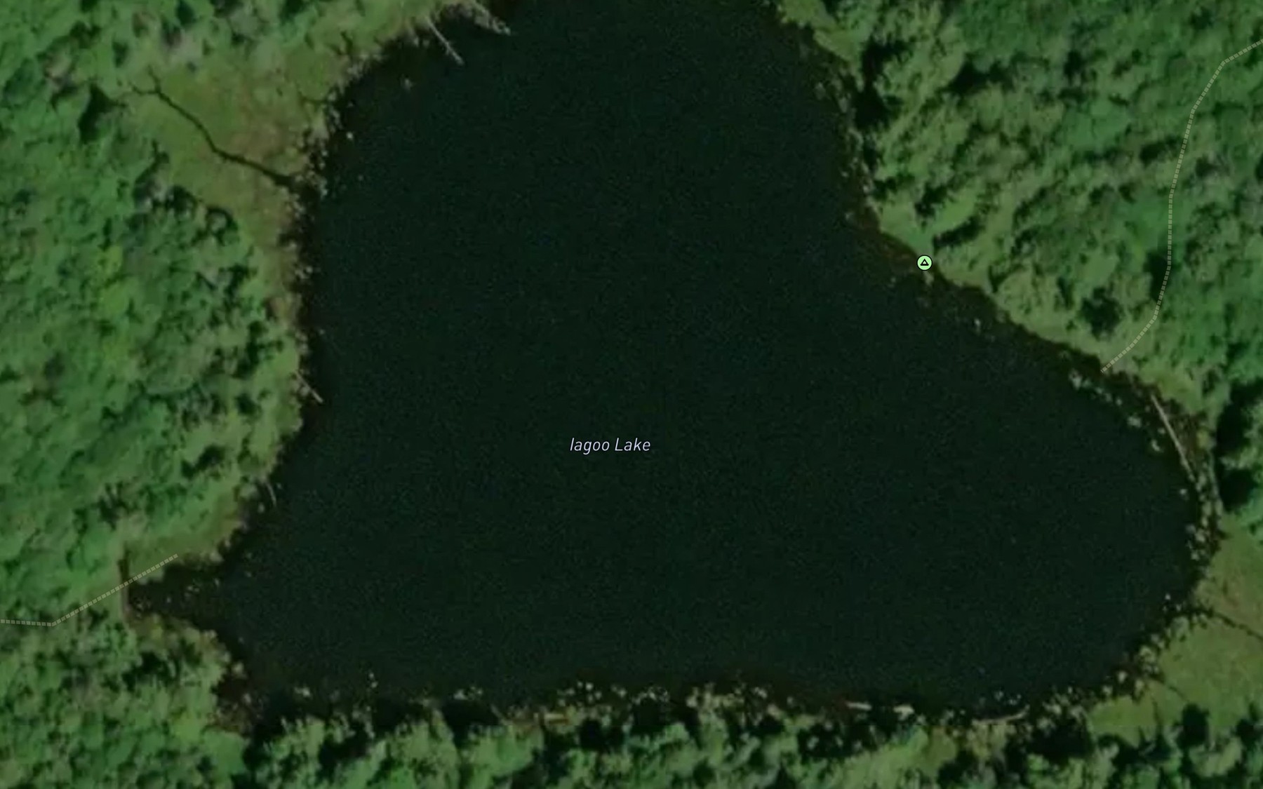 Satellite map of the Iagoo Lake
