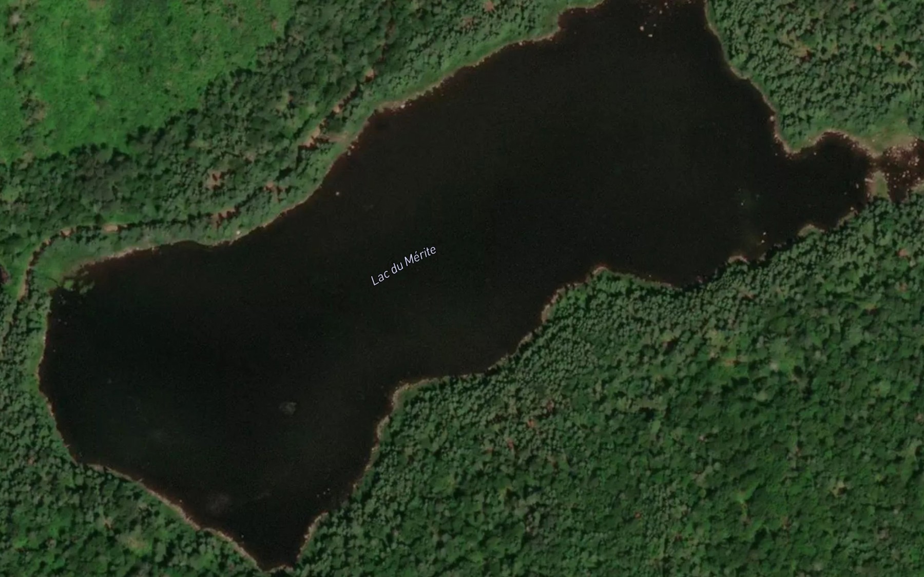 Satellite map of the Lac du Merite