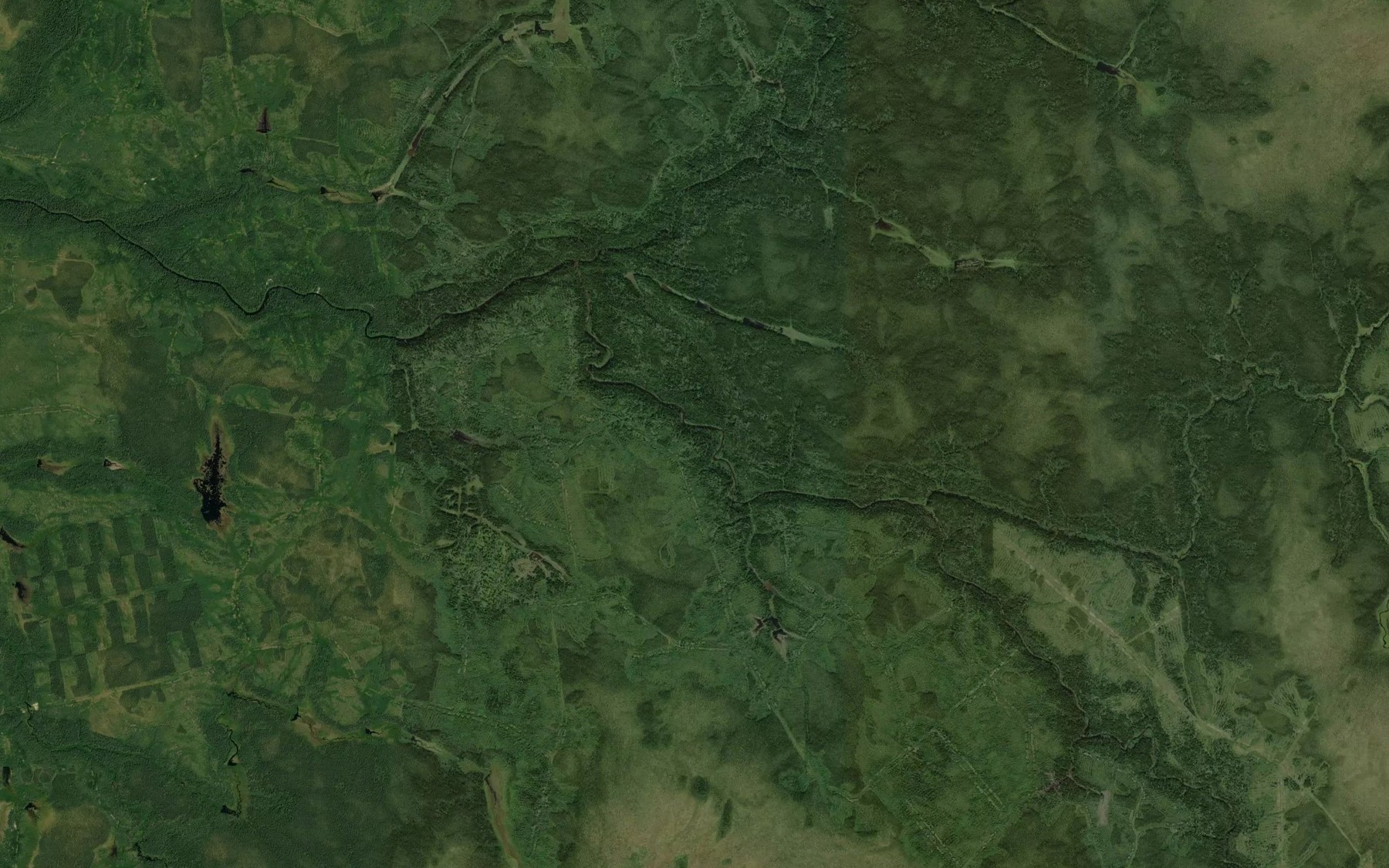 Satellite map of the Abimatinu River